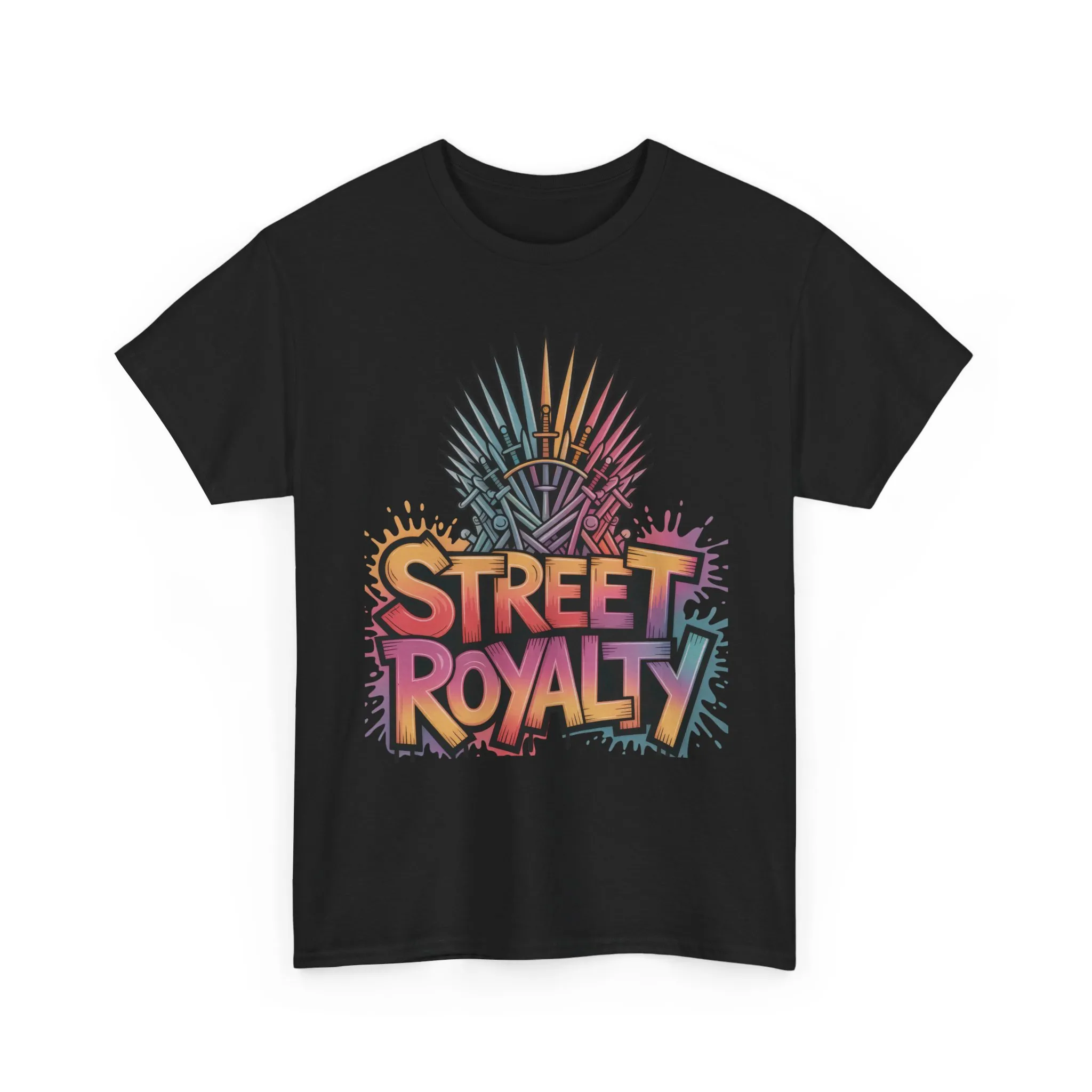 Street Royalty Women's T-Shirt, Graffiti Crown Graphic Tee, Urban Streetwear Top for Trendy Skater Girls - Image 3