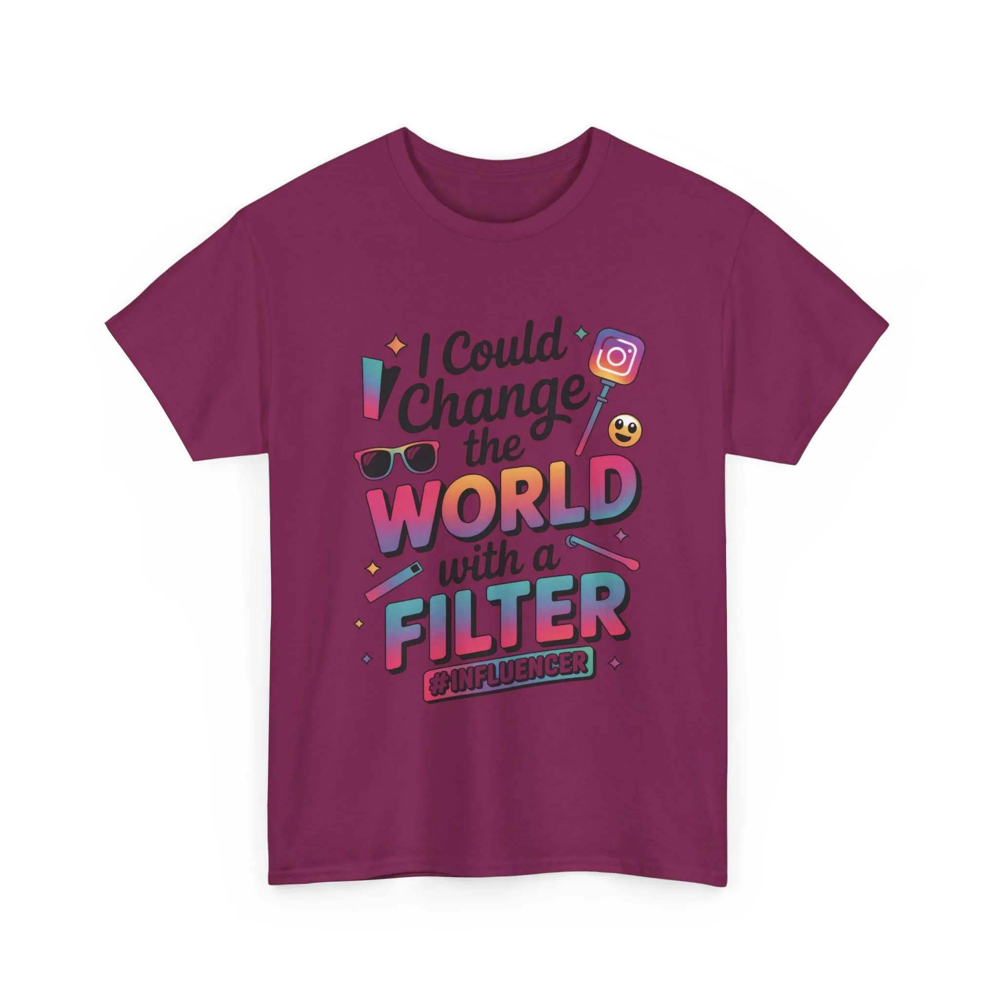 Womens Heavy Cotton Tee, Womens Influencer T-Shirt, Funny Social Media Graphic Tee, Cute Trendy Top - Image 25