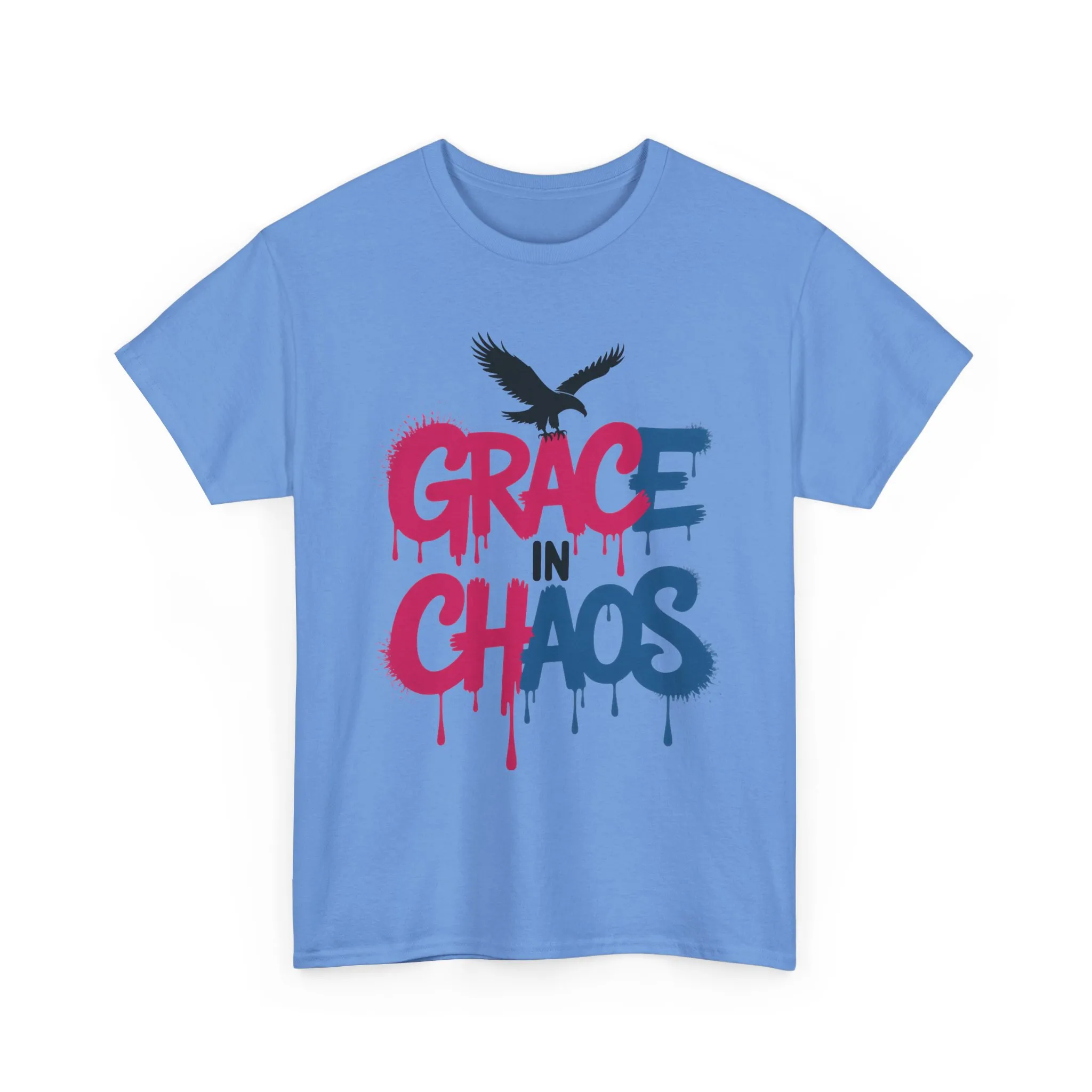 Women's Graffiti T-Shirt, Grace in Chaos Dripping Street Art Tee, Bold Urban Graphic Shirt - Image 13