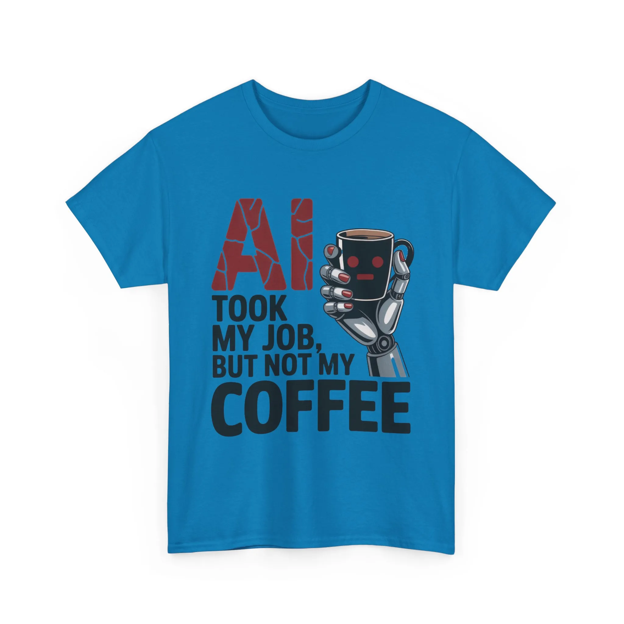 Women's AI Coffee T-Shirt, Funny Robot Job Humor Tee, Geek Sarcastic Gift for Her, Sarcastic Work Shirt, Career Humor - Image 16