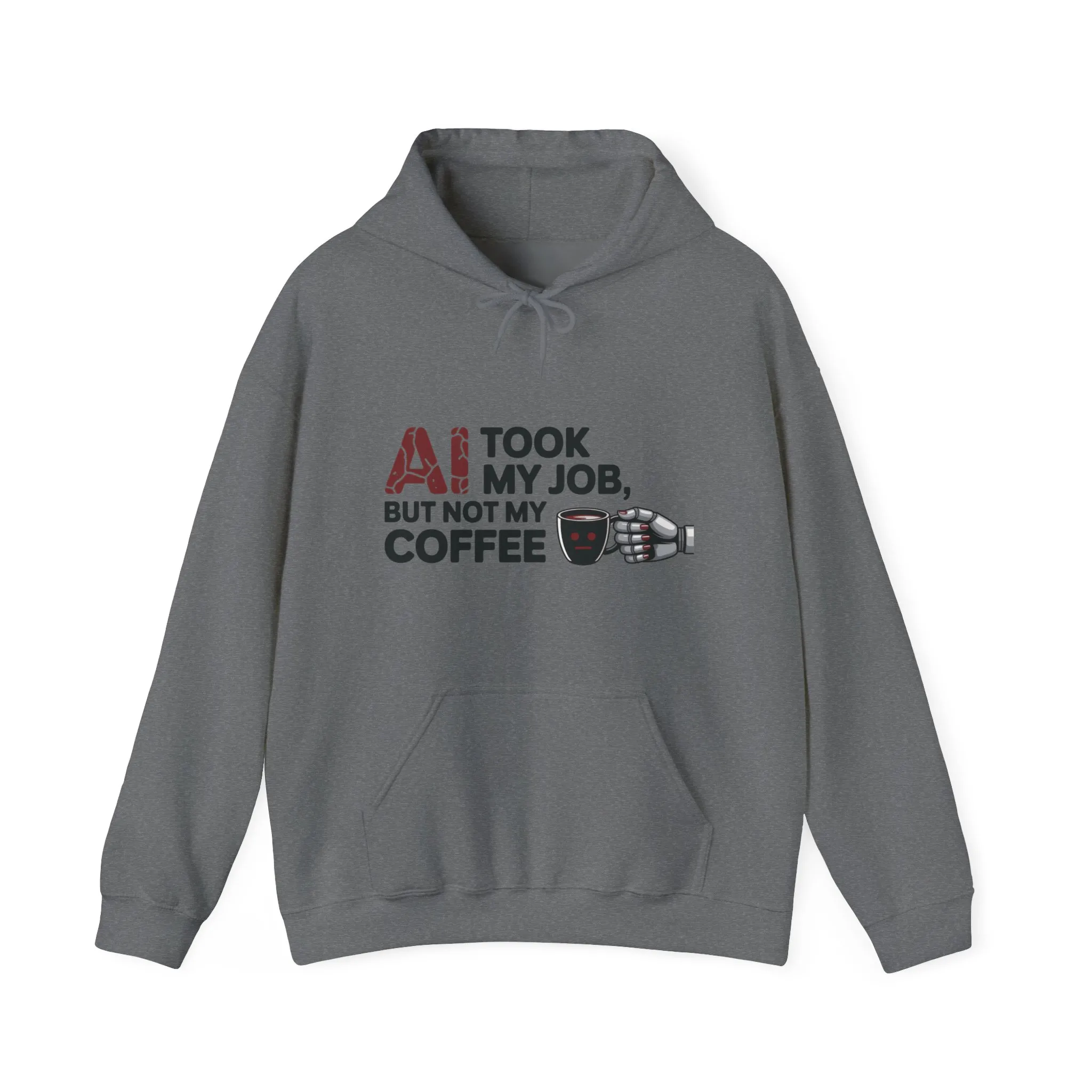 Women's AI Coffee Hoodie, Funny Robot Humor Pullover, Geek Job Joke Sweatshirt Gift, Sarcastic Work Shirt, Office Humor - Image 13