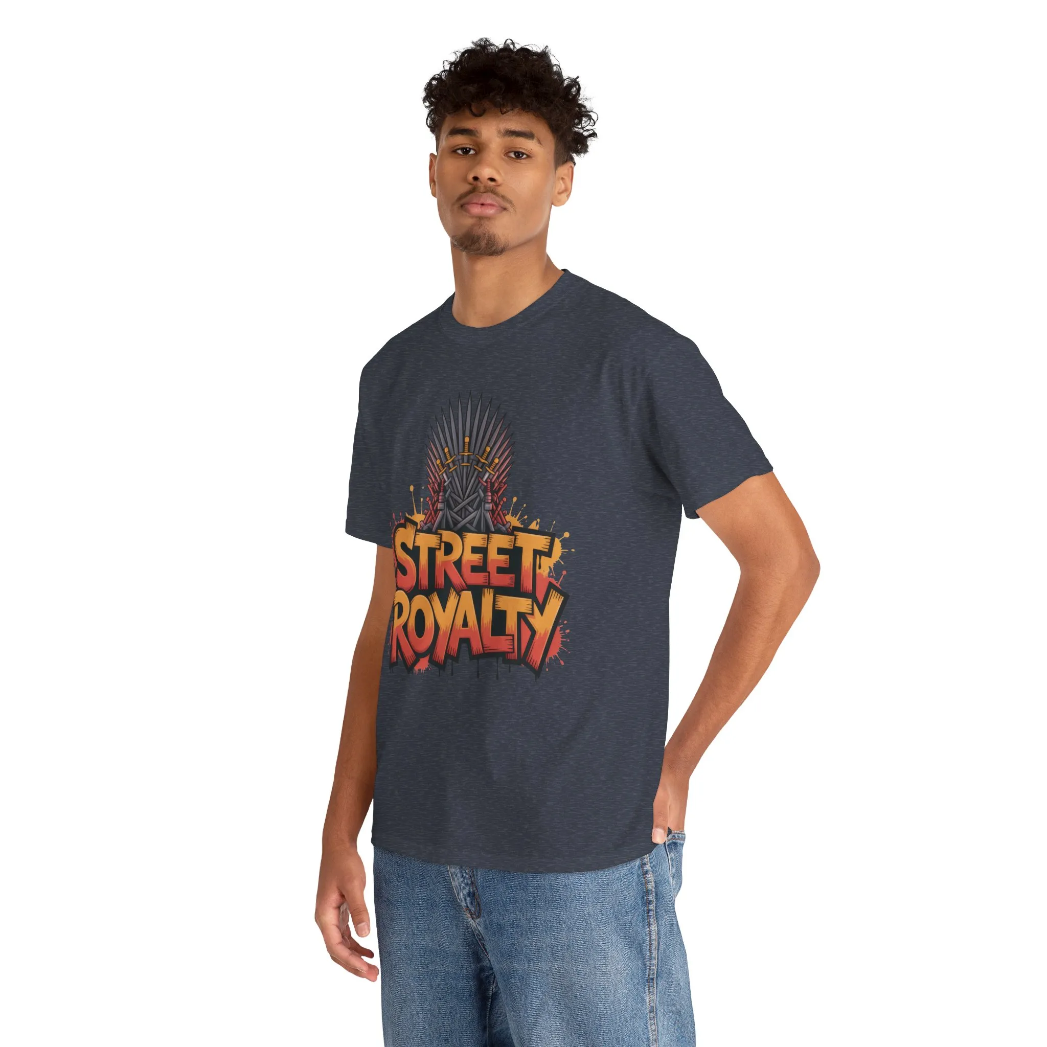 Street Royalty Men's T-Shirt, Graffiti Crown Graphic Tee, Urban Streetwear Top for Skaters and Hip Hop Style - Image 27