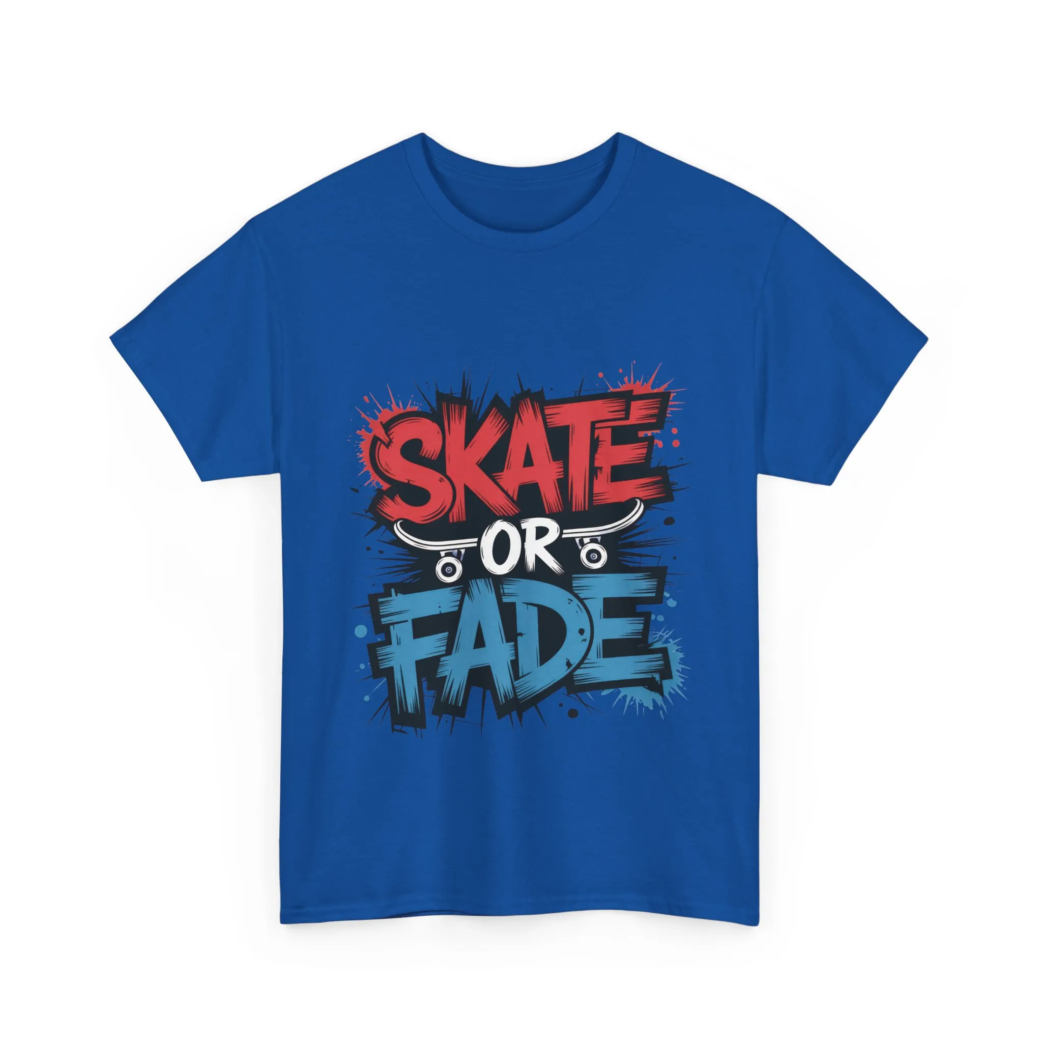Skate Or Fade Men's T-Shirt, Graffiti Skateboarding Graphic Tee, Urban Streetwear Skater Top - Image 25