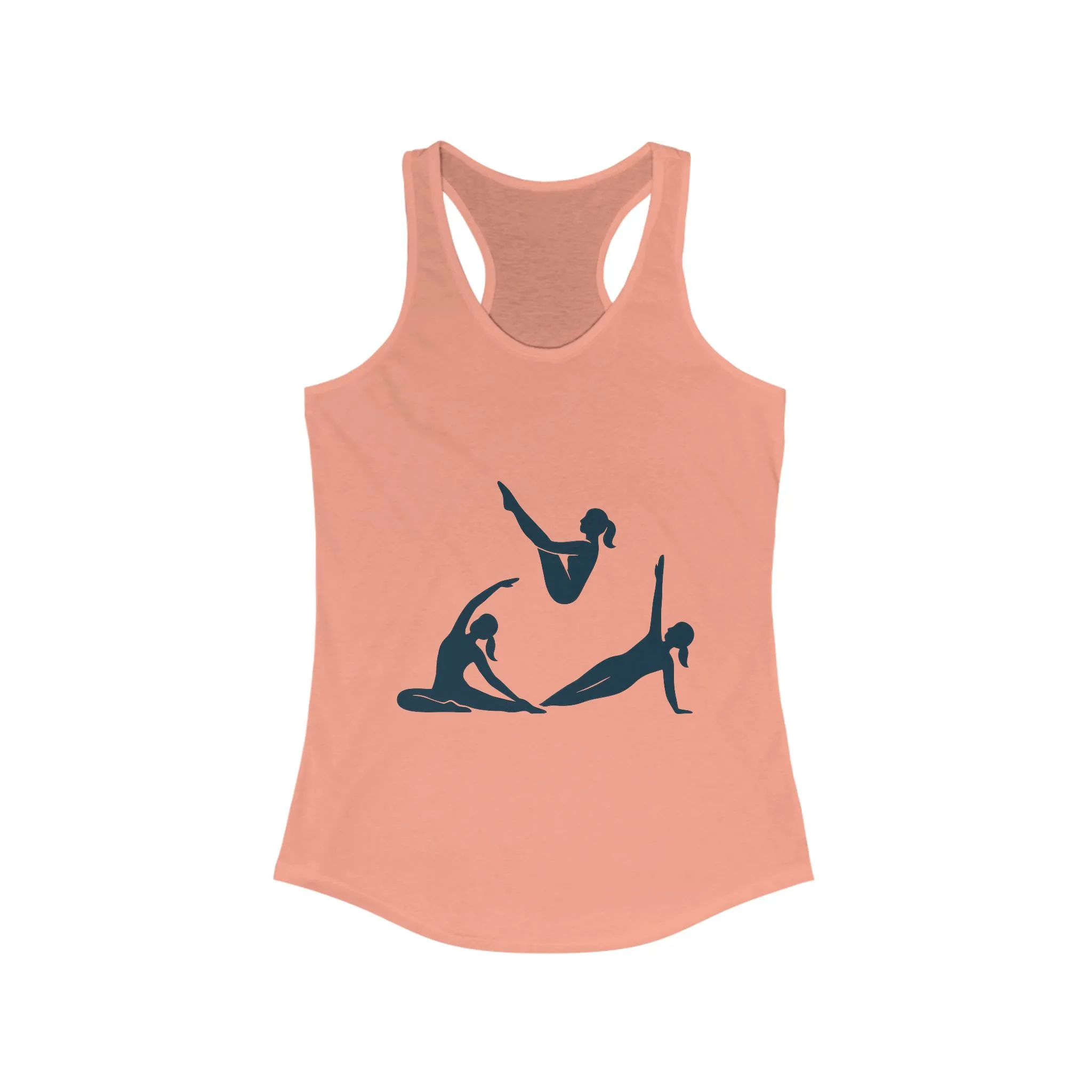Women's Ideal Racerback Tank, Womens Pilates Tank Top, Yoga Fitness Graphic Top, Cute Workout Gym Shirt - Image 5