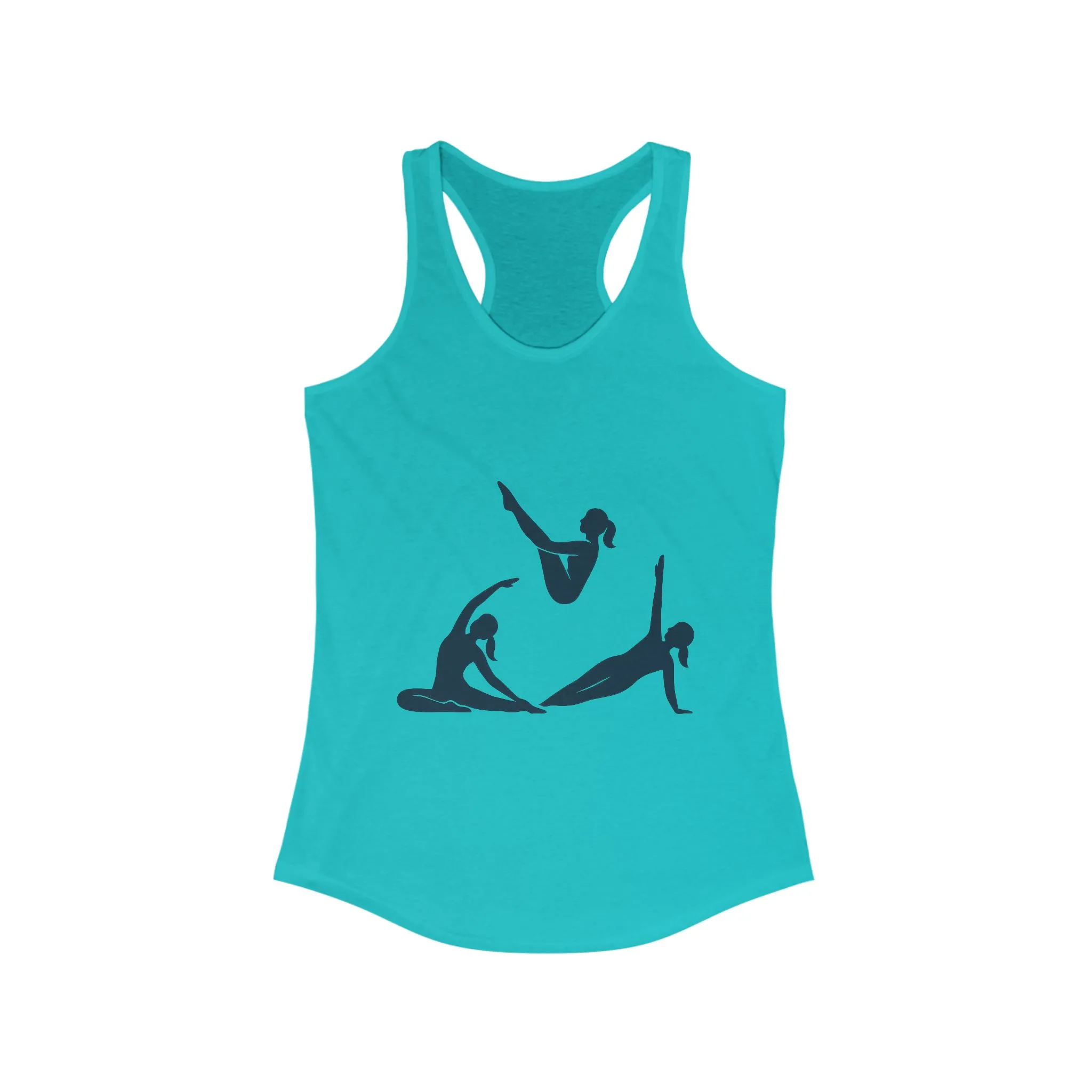 Women's Ideal Racerback Tank, Womens Pilates Tank Top, Yoga Fitness Graphic Top, Cute Workout Gym Shirt - Image 9
