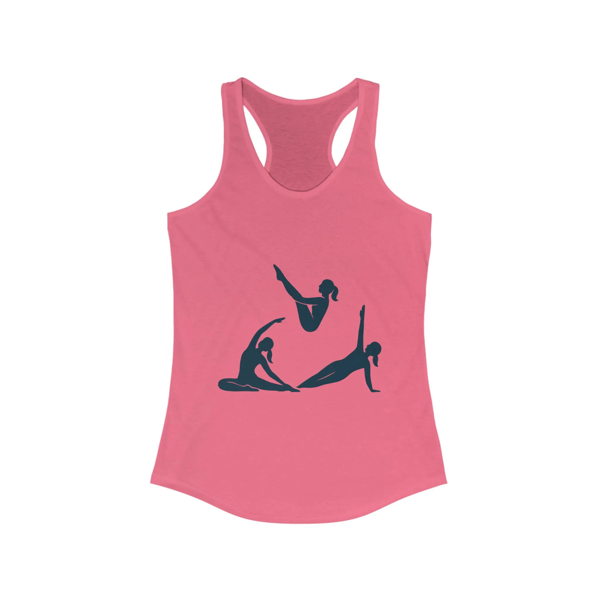 Women's Ideal Racerback Tank, Womens Pilates Tank Top, Yoga Fitness Graphic Top, Cute Workout Gym Shirt - Image 11