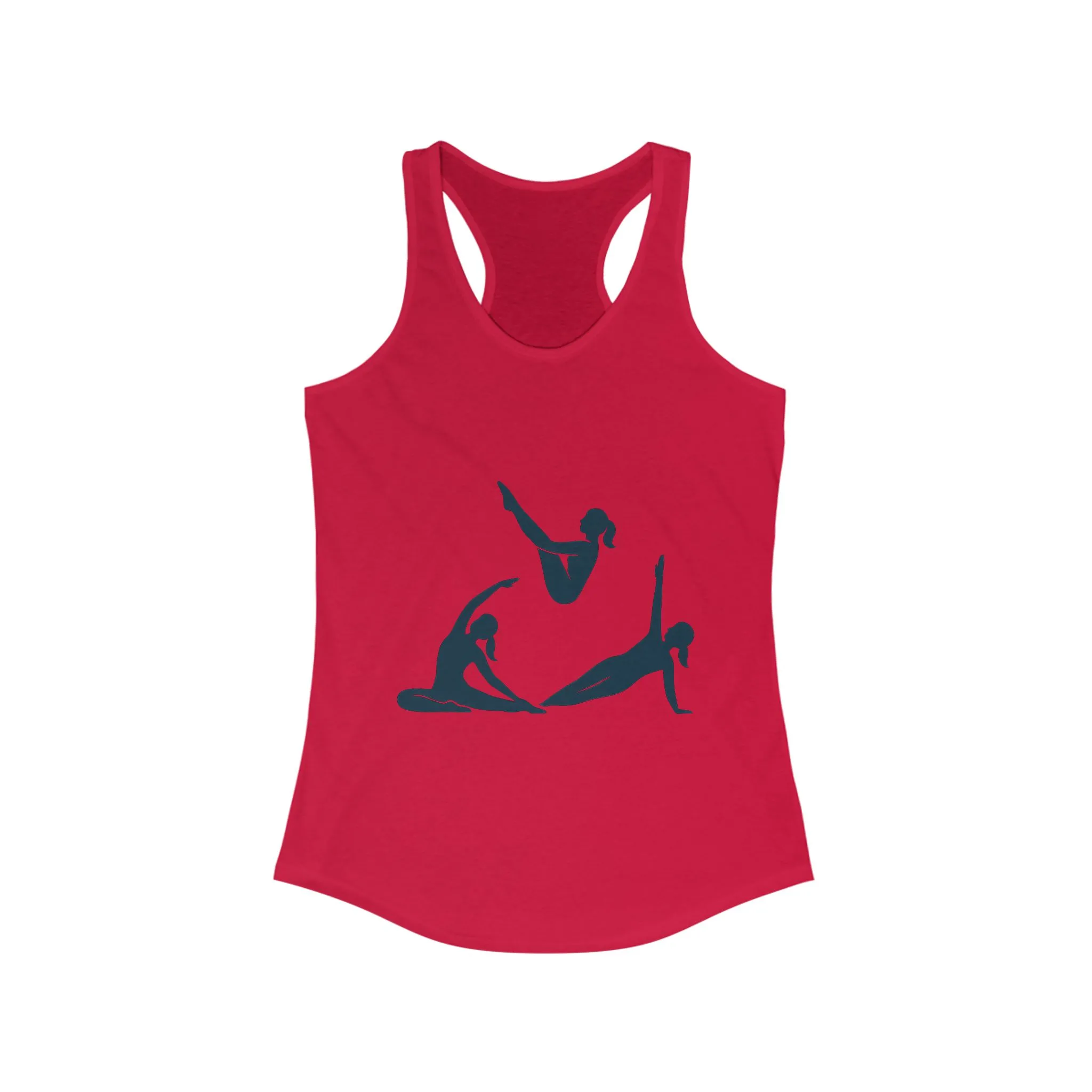 Women's Ideal Racerback Tank, Womens Pilates Tank Top, Yoga Fitness Graphic Top, Cute Workout Gym Shirt - Image 13