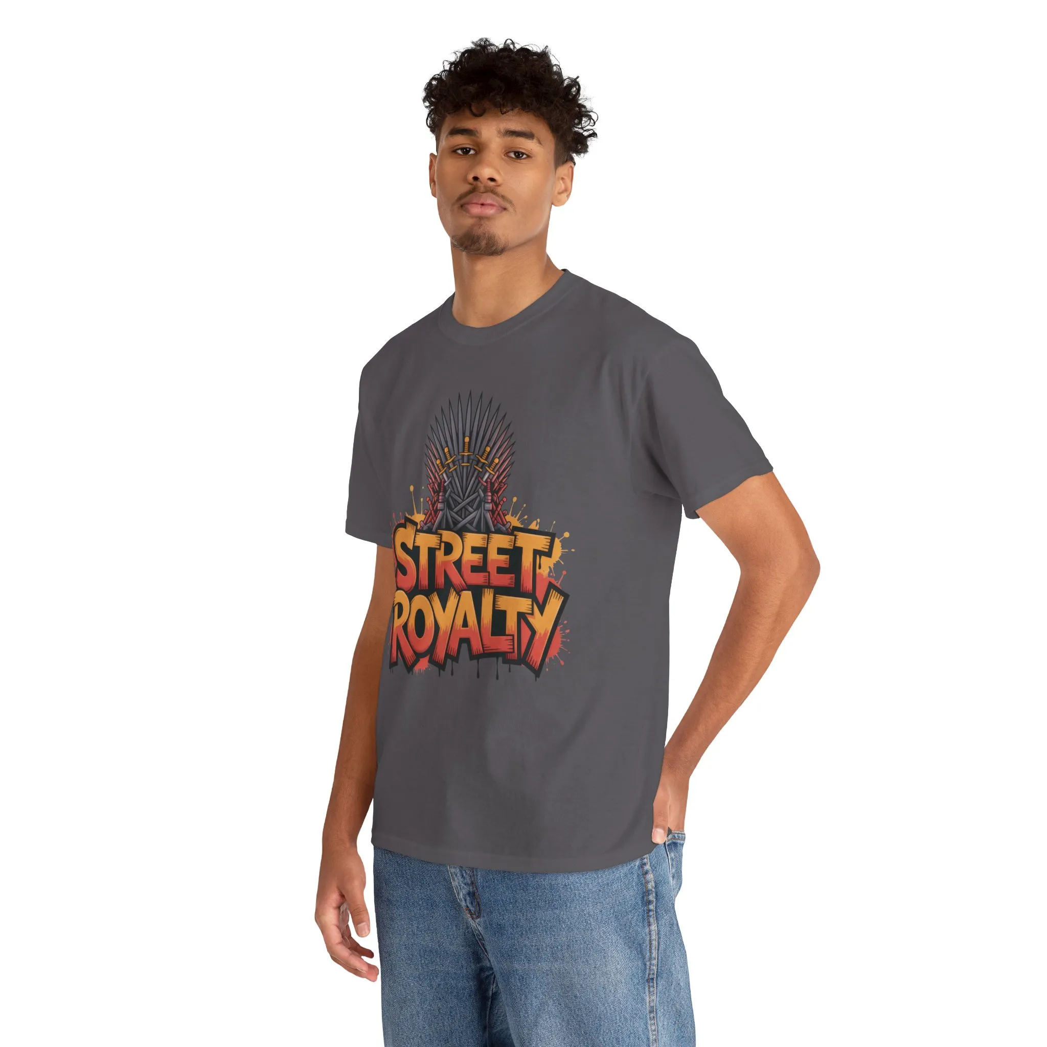 Street Royalty Men's T-Shirt, Graffiti Crown Graphic Tee, Urban Streetwear Top for Skaters and Hip Hop Style - Image 18