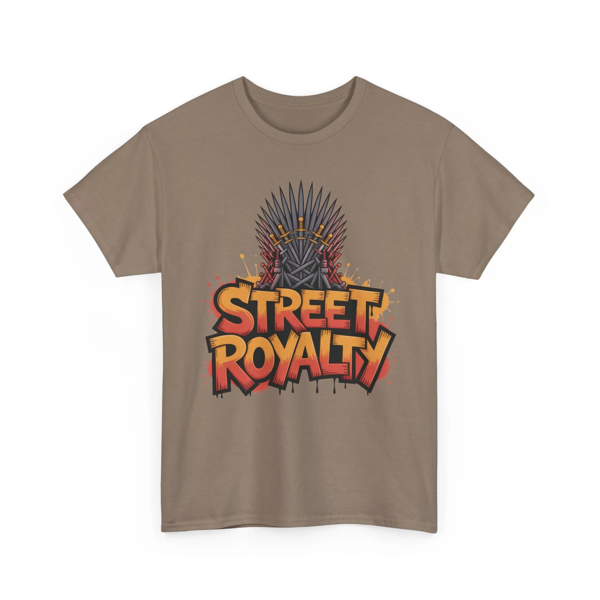 Street Royalty Men's T-Shirt, Graffiti Crown Graphic Tee, Urban Streetwear Top for Skaters and Hip Hop Style - Image 7