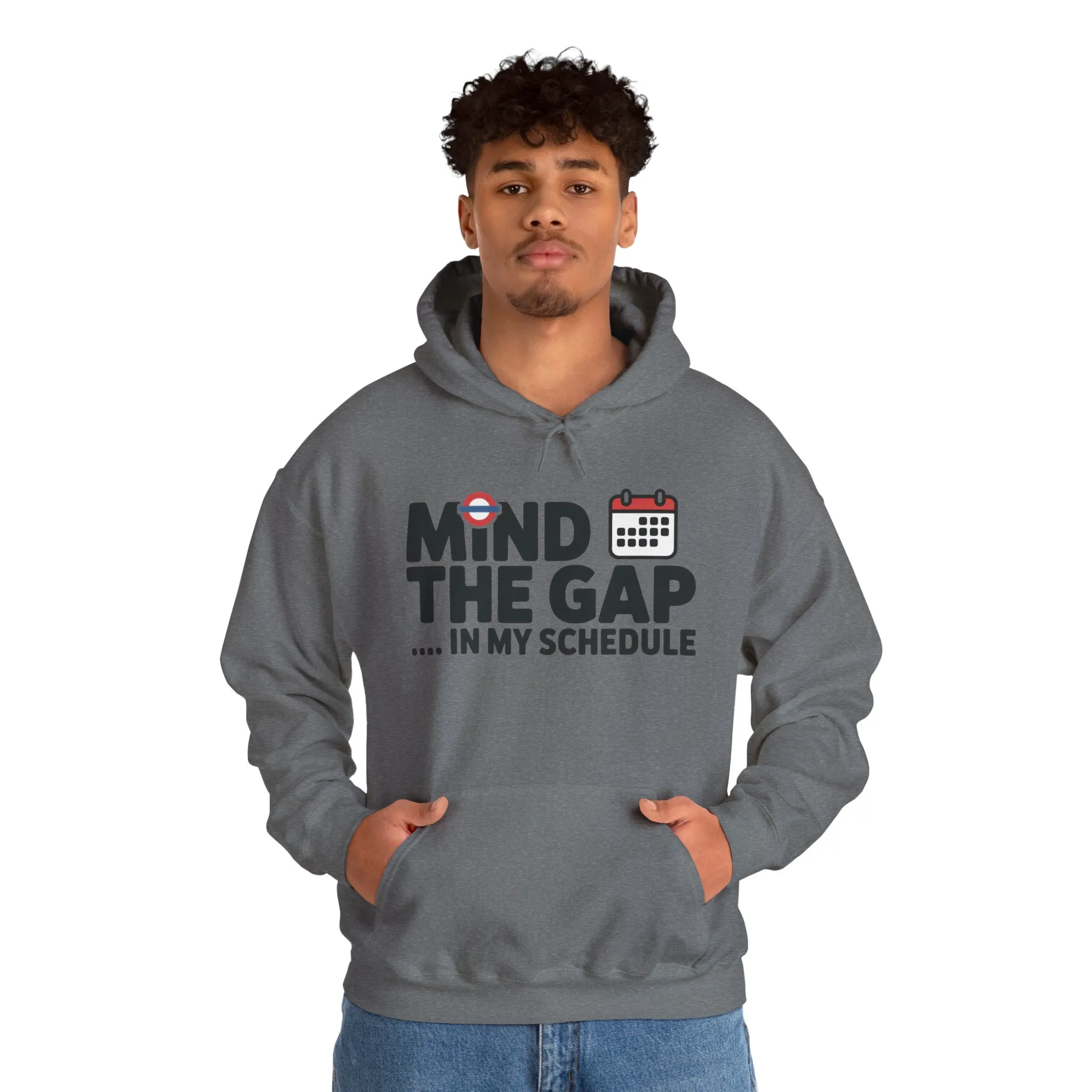 Men's Hoodie Funny Mind The Gap, Office Humor Hoodie, Comfy Graphic Sweatshirt - Image 19