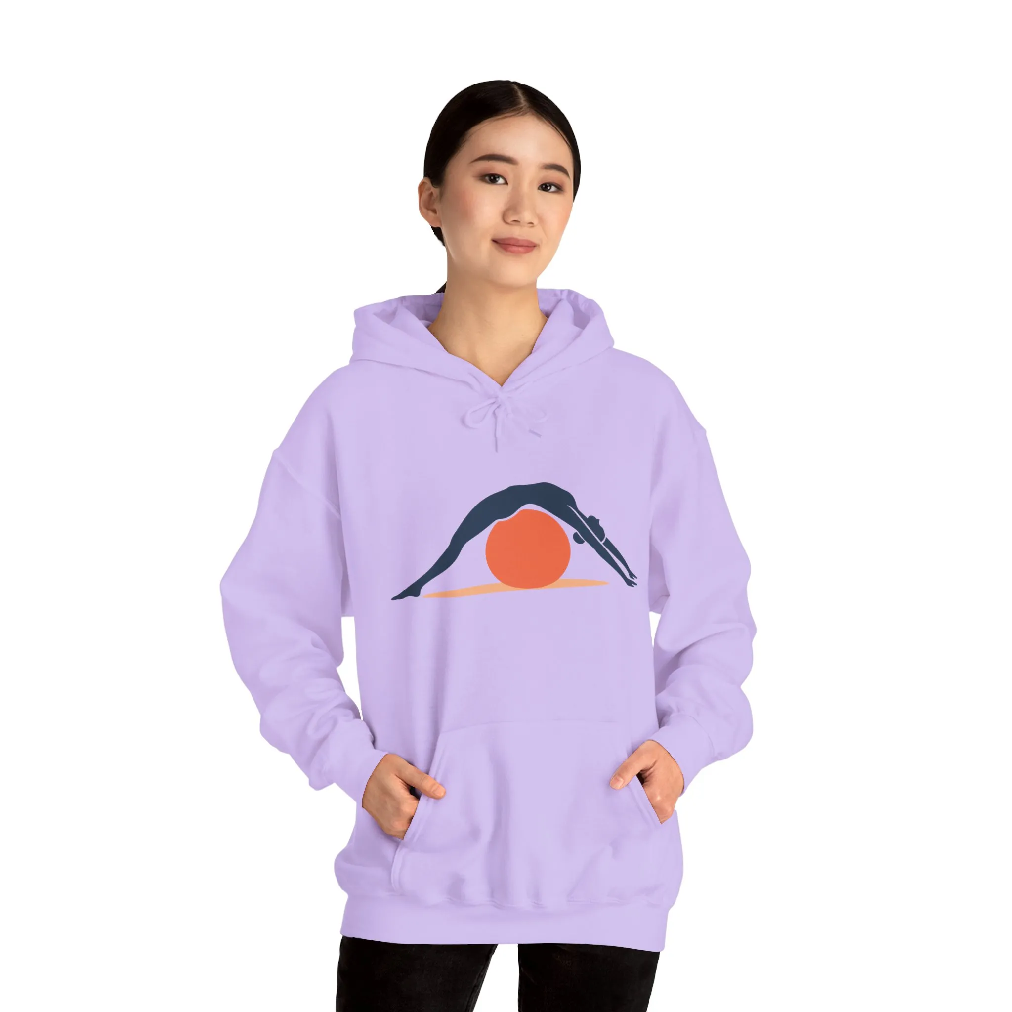 Womens Heavy Blend™ Hooded Sweatshirt, Womens Pilates Hoodie, Yoga Fitness Graphic Hooded Sweatshirt, Workout Activewear Top - Image 27