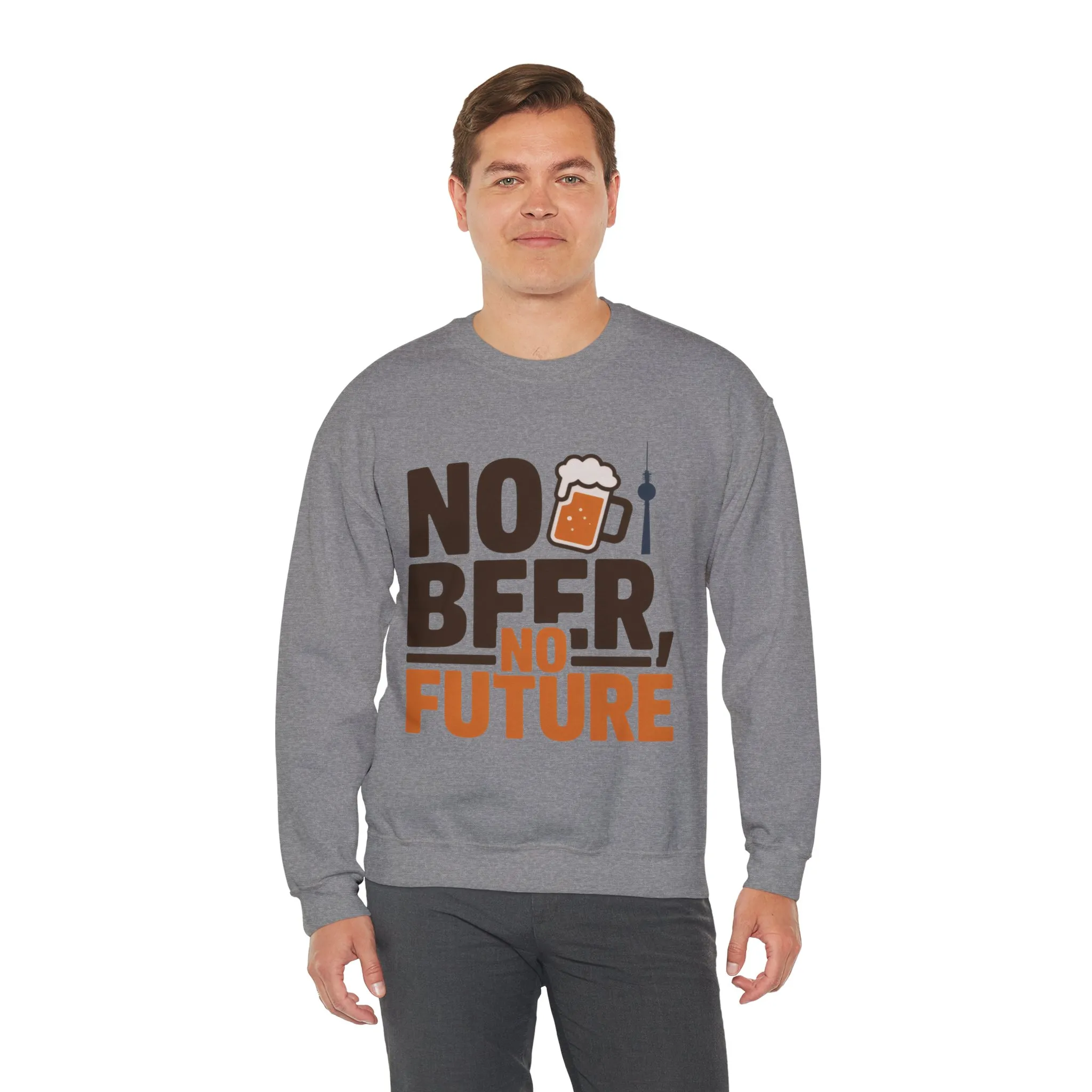 Mens Heavy Blend™ Crewneck Sweatshirt, No Beer No Future Funny Beer Mens Sweatshirt - Image 18