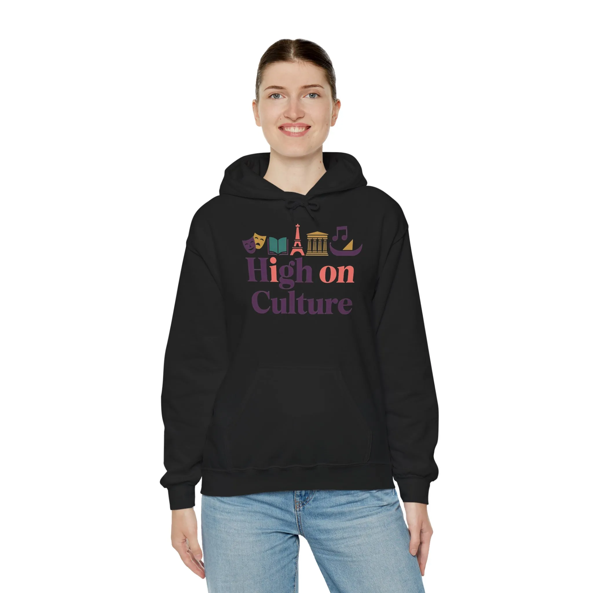 Womens Heavy Blend™ Hooded Sweatshirt, High on Culture Womens Hoodie, Cozy Cultural Graphic Hoodie - Image 12
