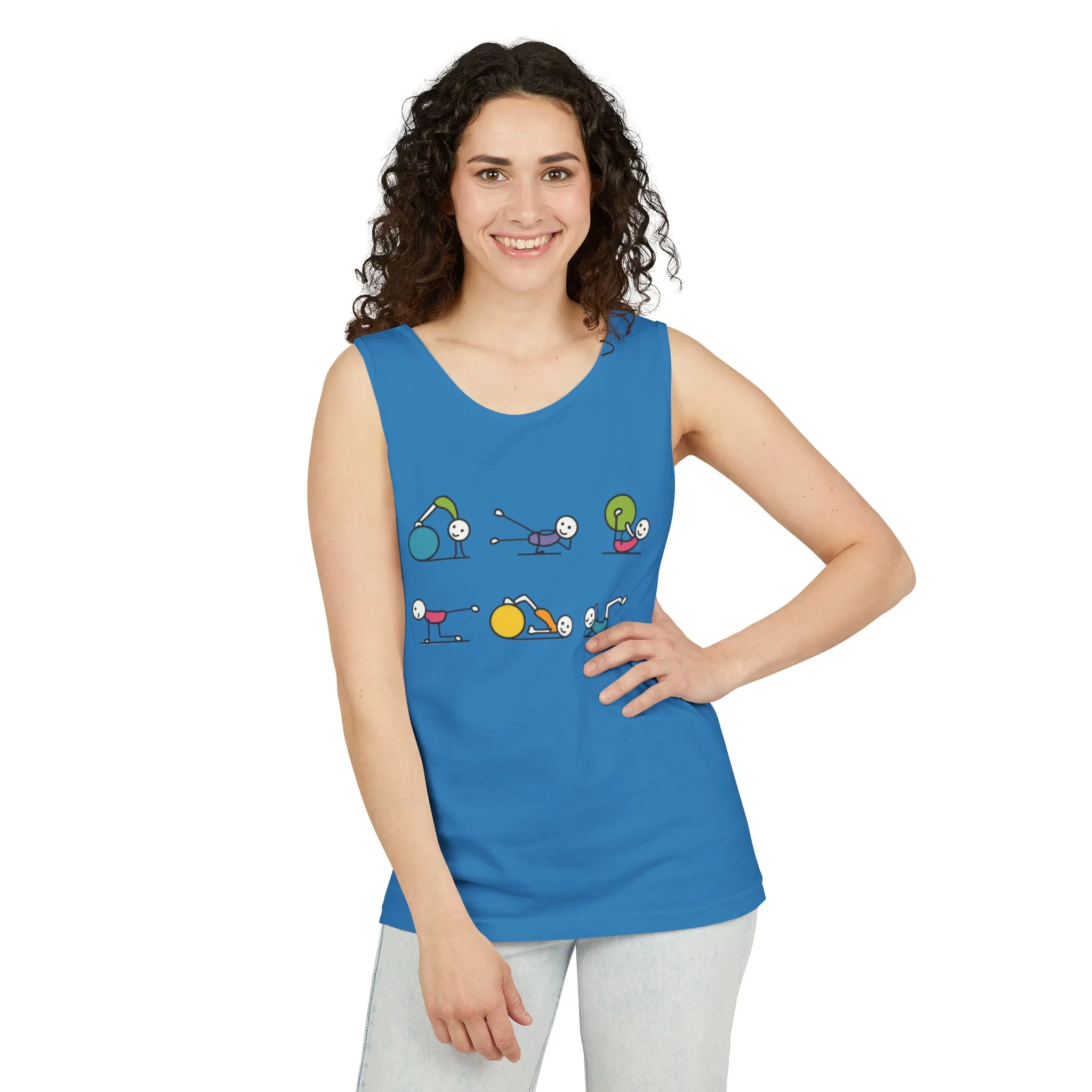 Womens Garment-Dyed Tank Top, Fit Fun Pilates Womens Tank Top, Cute Workout Shirt, Funny Yoga Gym Top for Women - Image 18