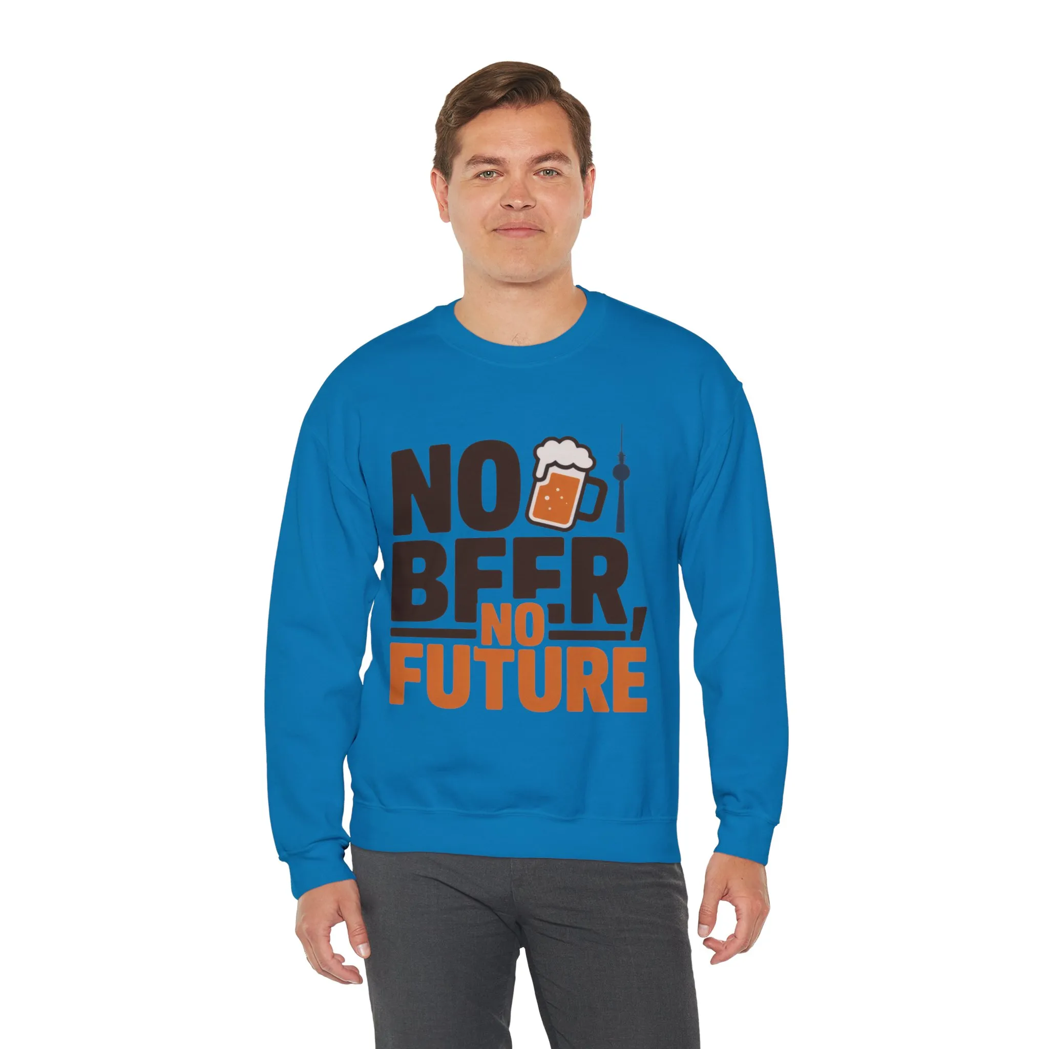 Mens Heavy Blend™ Crewneck Sweatshirt, No Beer No Future Funny Beer Mens Sweatshirt - Image 21