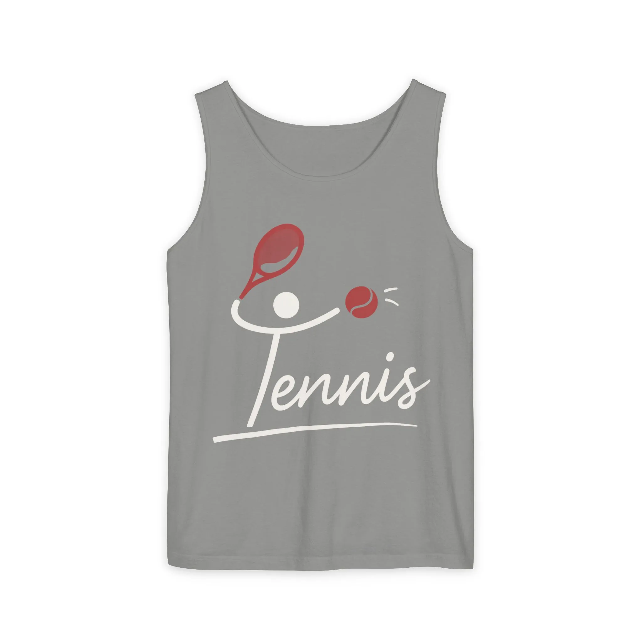 Womens Garment-Dyed Tank Top, Womens Tennis Tank Top, Cute Sports Graphic Top, Workout Gym Activewear Shirt - Image 7