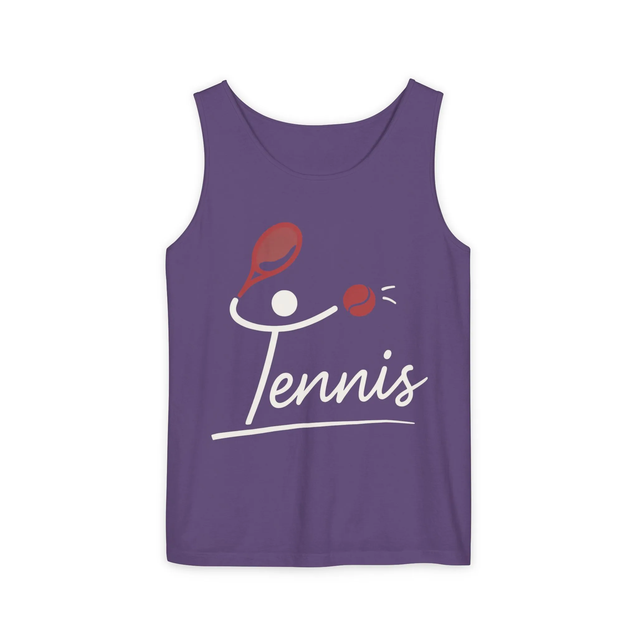 Womens Garment-Dyed Tank Top, Womens Tennis Tank Top, Cute Sports Graphic Top, Workout Gym Activewear Shirt - Image 15