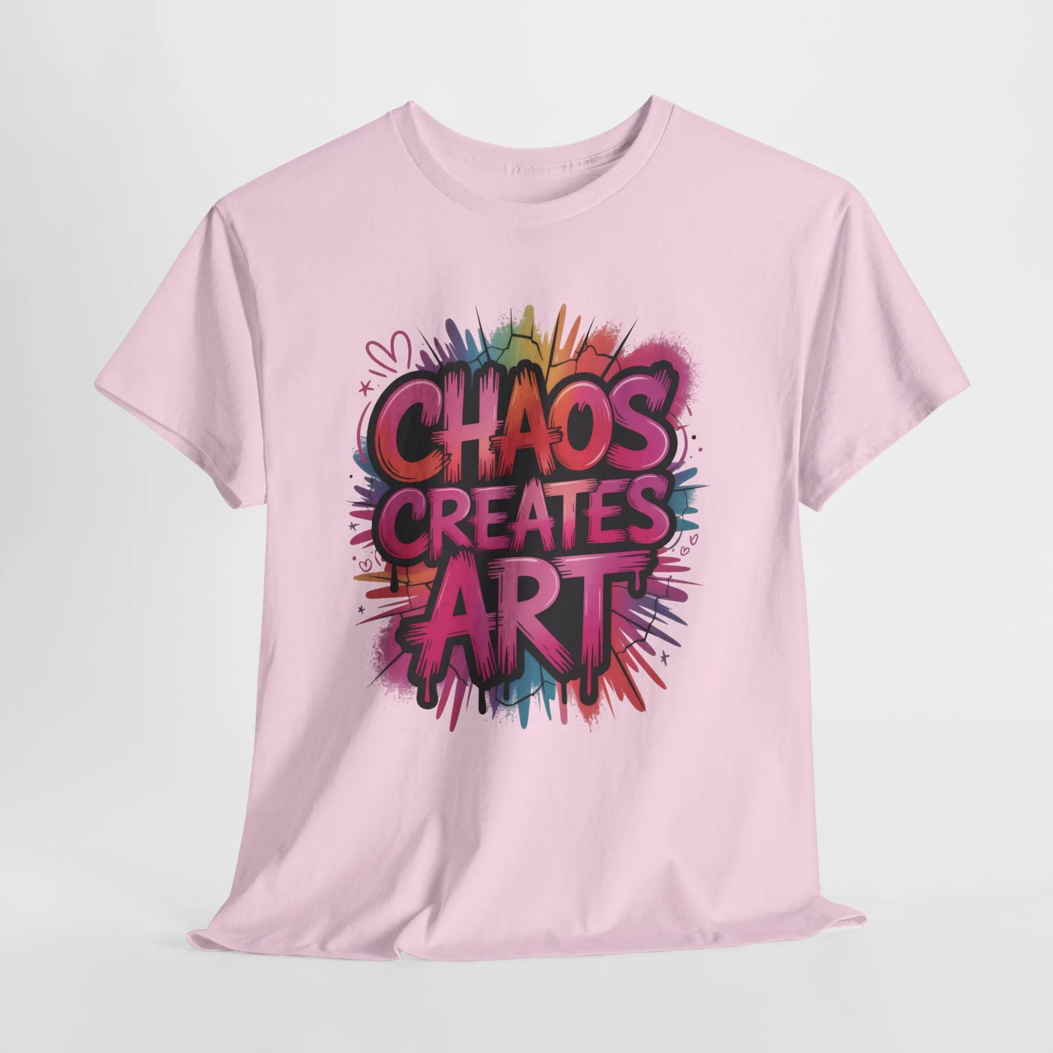 Chaos Creates Art Colorful Graffiti Womens Graphic Tee, Graffiti Shirt, Streetwear Tee - Image 22