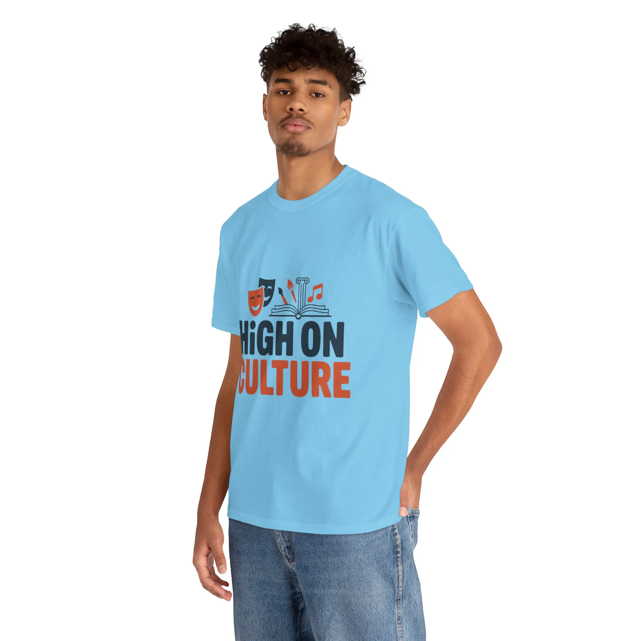 High on Culture Mens T-Shirt, Funny Cultural Graphic Tee, Art Humor - Image 3