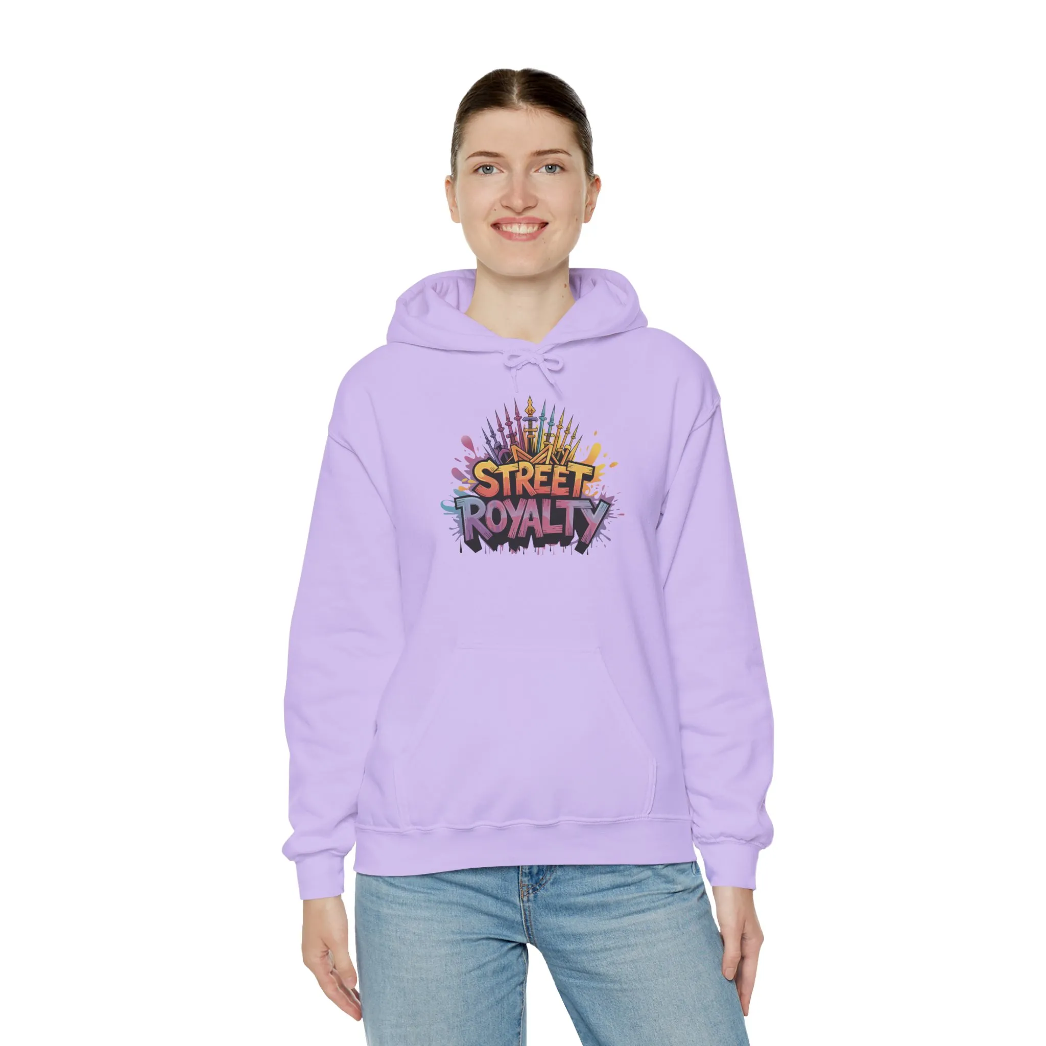 Street Royalty Women's Hoodie, Graffiti Crown Graphic Pullover, Urban Streetwear Sweatshirt for Girls - Image 26