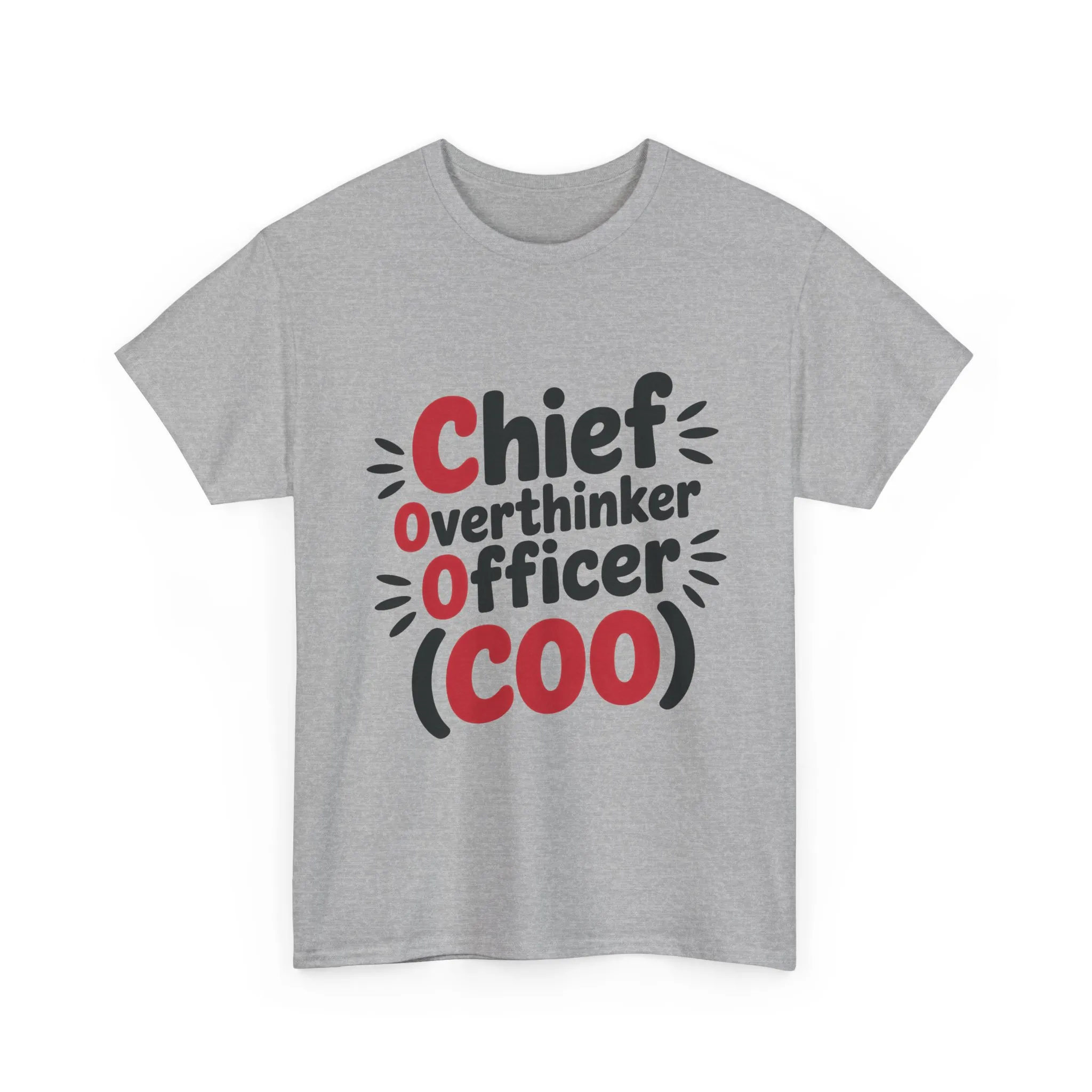 Women's COO T-Shirt, Chief Overthinker Officer Funny Graphic Tee, Sarcastic Work Shirt - Image 7