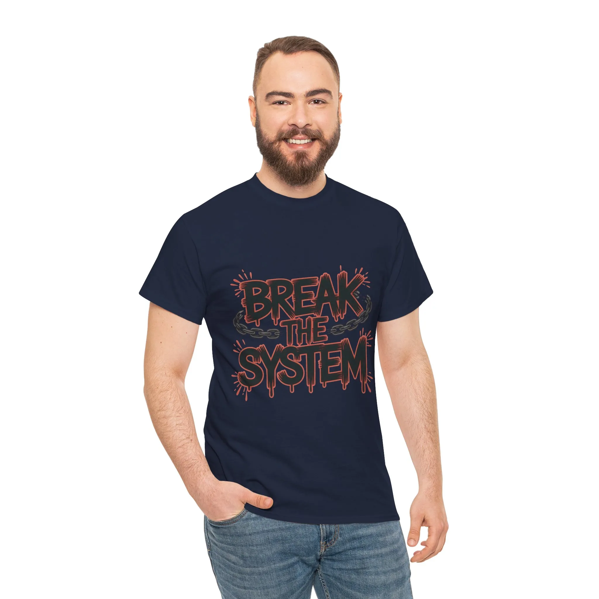 Men's Graphic Tee, Break the System Shirt, Streetwear Punk T-Shirt, Activist Gift for Him - Image 29