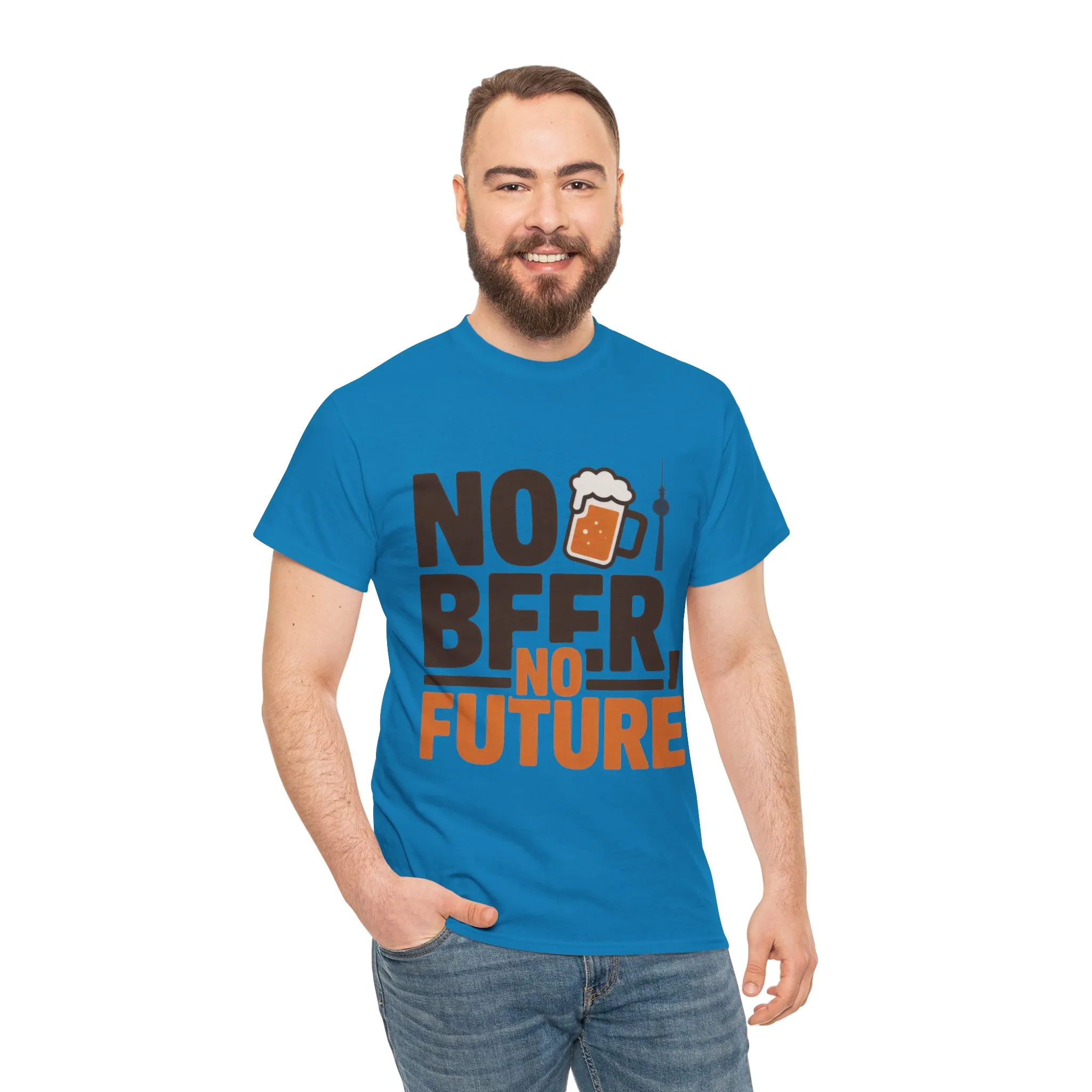 No Beer No Future Funny Beer Graphic Mens T-Shirt, Beer Tee, Beer Lover Tee - Image 23