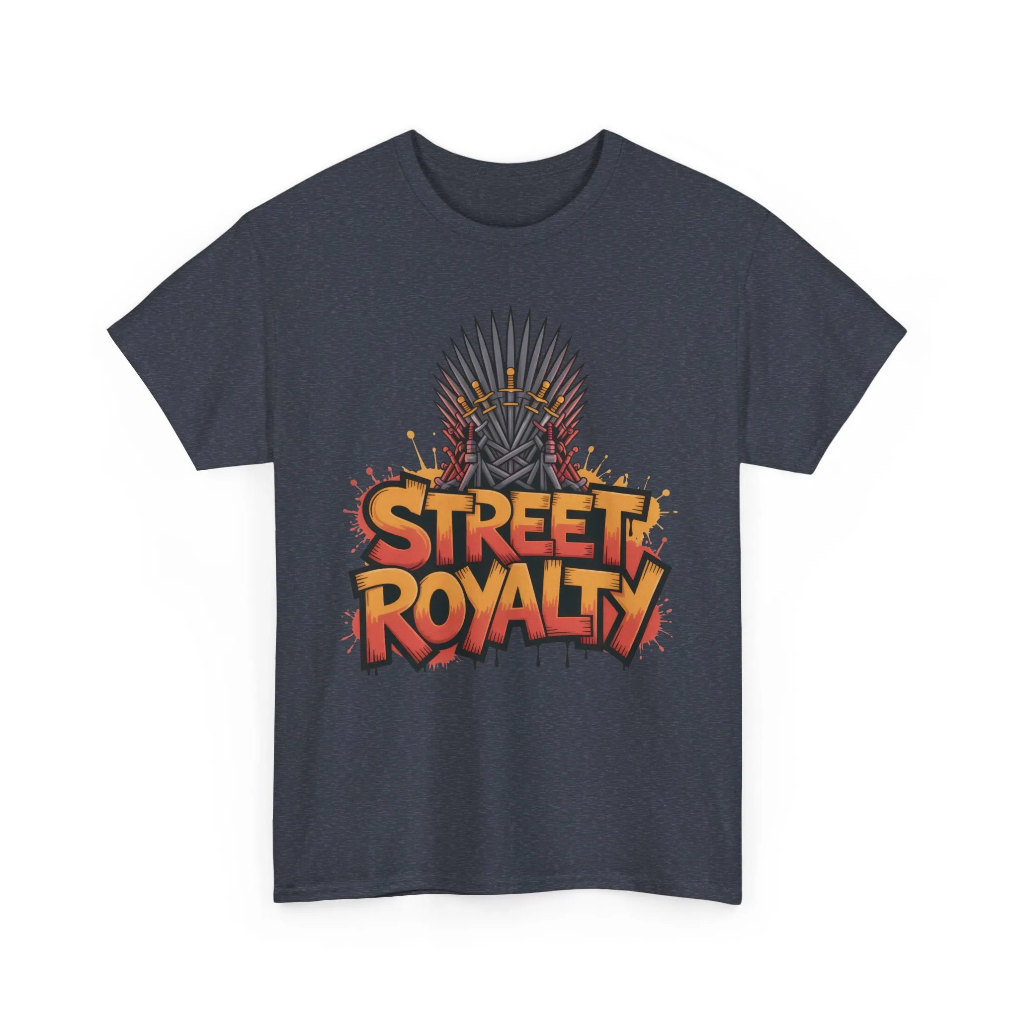 Street Royalty Men's T-Shirt, Graffiti Crown Graphic Tee, Urban Streetwear Top for Skaters and Hip Hop Style - Image 25