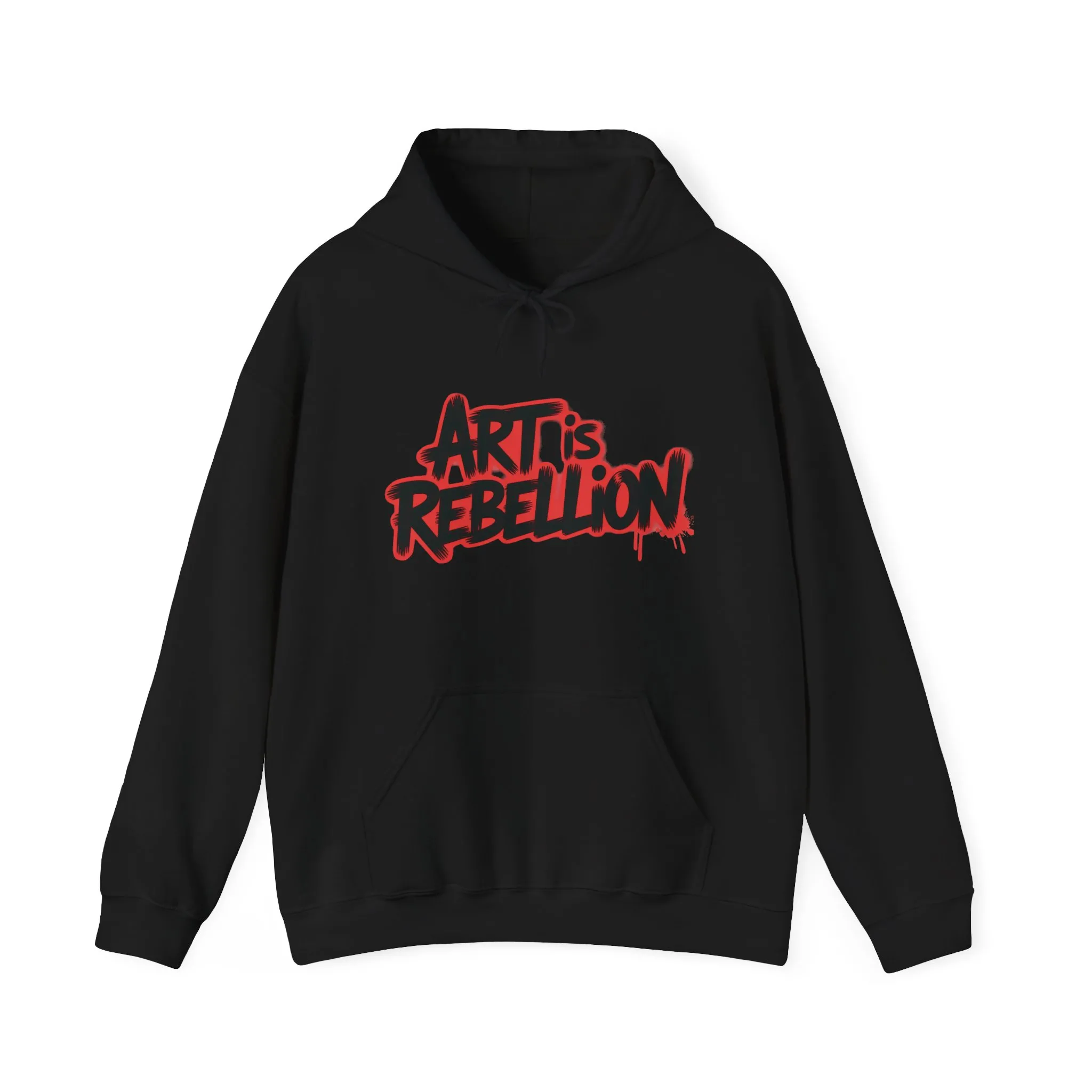 Men's Heavy Blend™ Hooded Sweatshirt, Art Is Rebellion Men's Hoodie, Graffiti Street Art Pullover, Urban Rebellion Hoodie for Skaters - Image 5