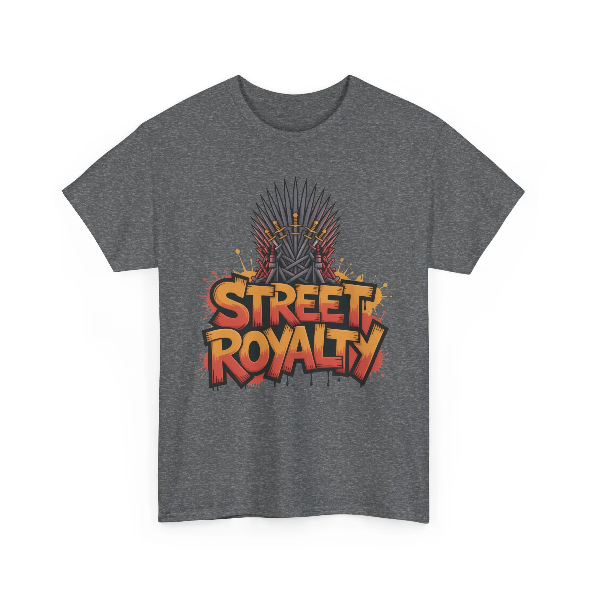 Street Royalty Men's T-Shirt, Graffiti Crown Graphic Tee, Urban Streetwear Top for Skaters and Hip Hop Style - Image 13