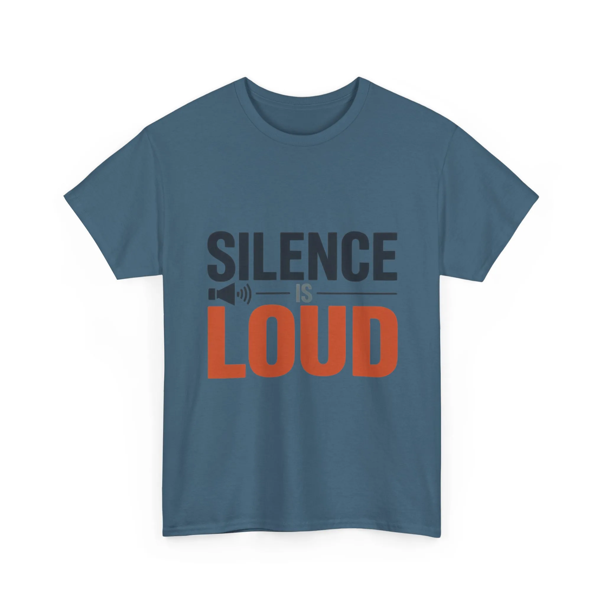 Silence Is Loud Motivational Quote Mens T-Shirt, Silence Tee, ironic Tee, Graphic Tee - Image 19
