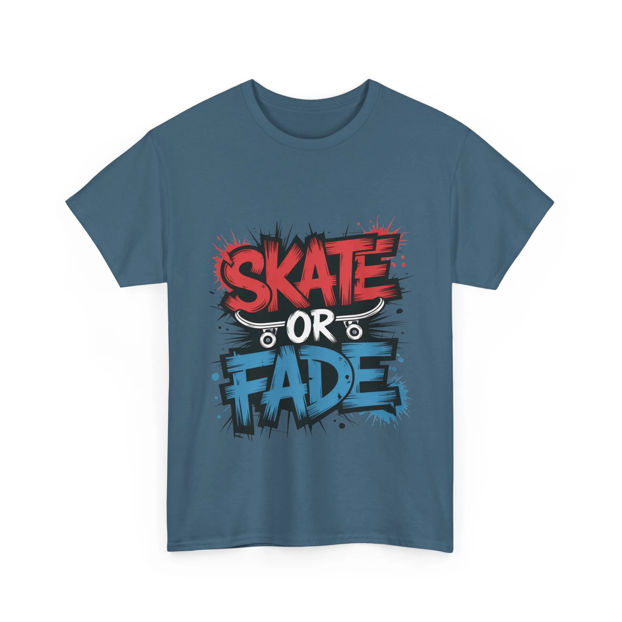 Skate Or Fade Men's T-Shirt, Graffiti Skateboarding Graphic Tee, Urban Streetwear Skater Top - Image 22