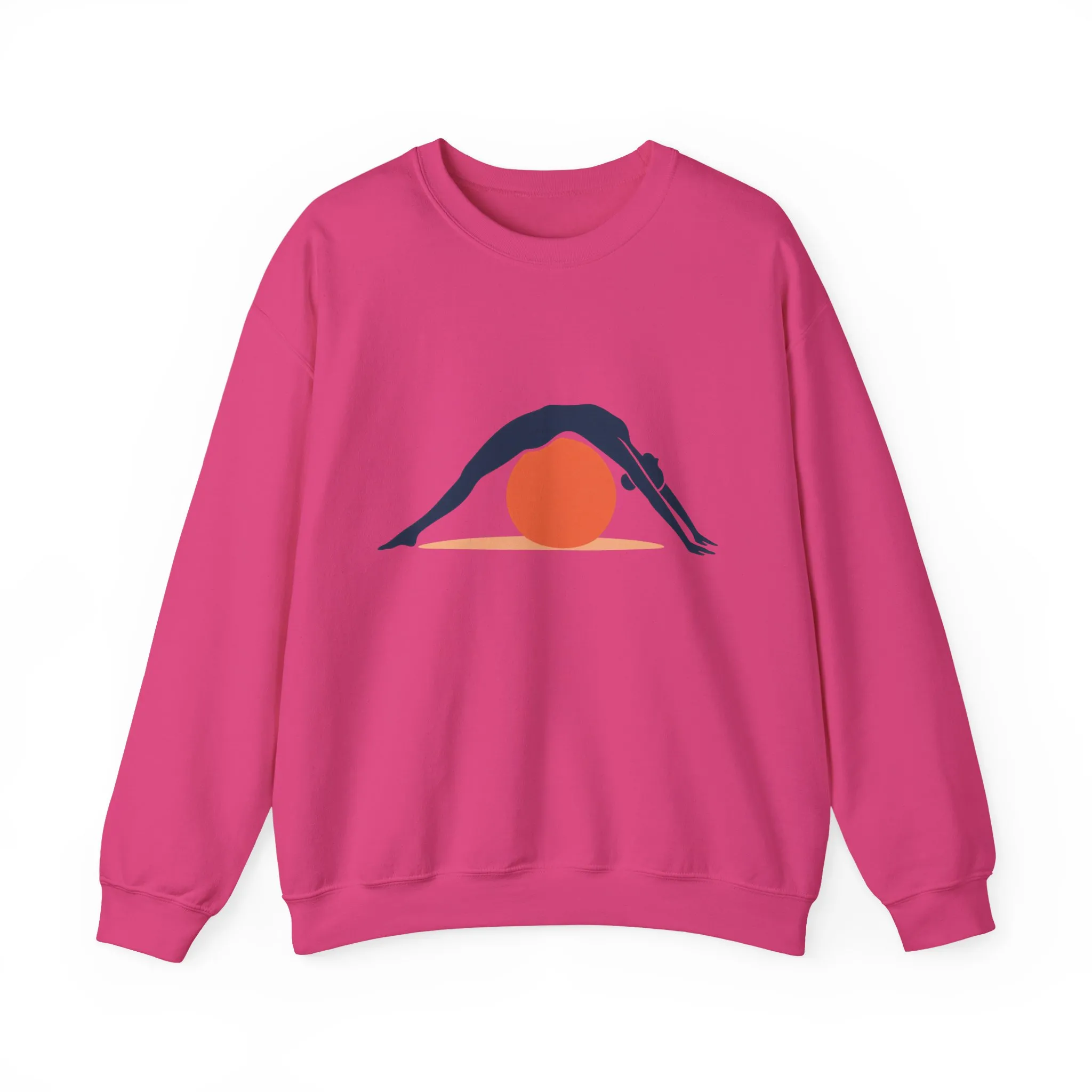Womens Heavy Blend™ Crewneck Sweatshirt, Womens Pilates Sweatshirt, Yoga Fitness Graphic Pullover, Cute Workout Top - Image 22