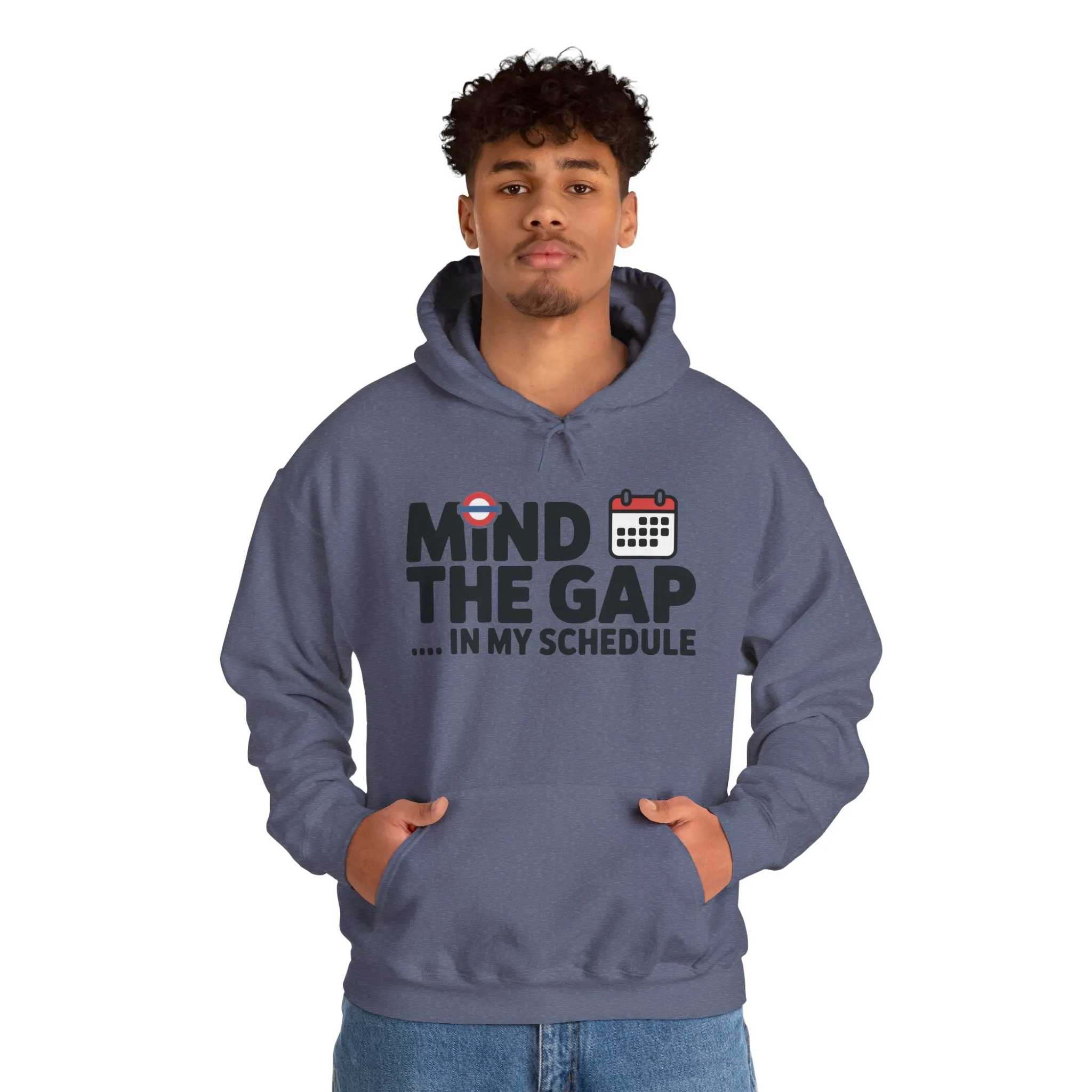 Men's Hoodie Funny Mind The Gap, Office Humor Hoodie, Comfy Graphic Sweatshirt - Image 35