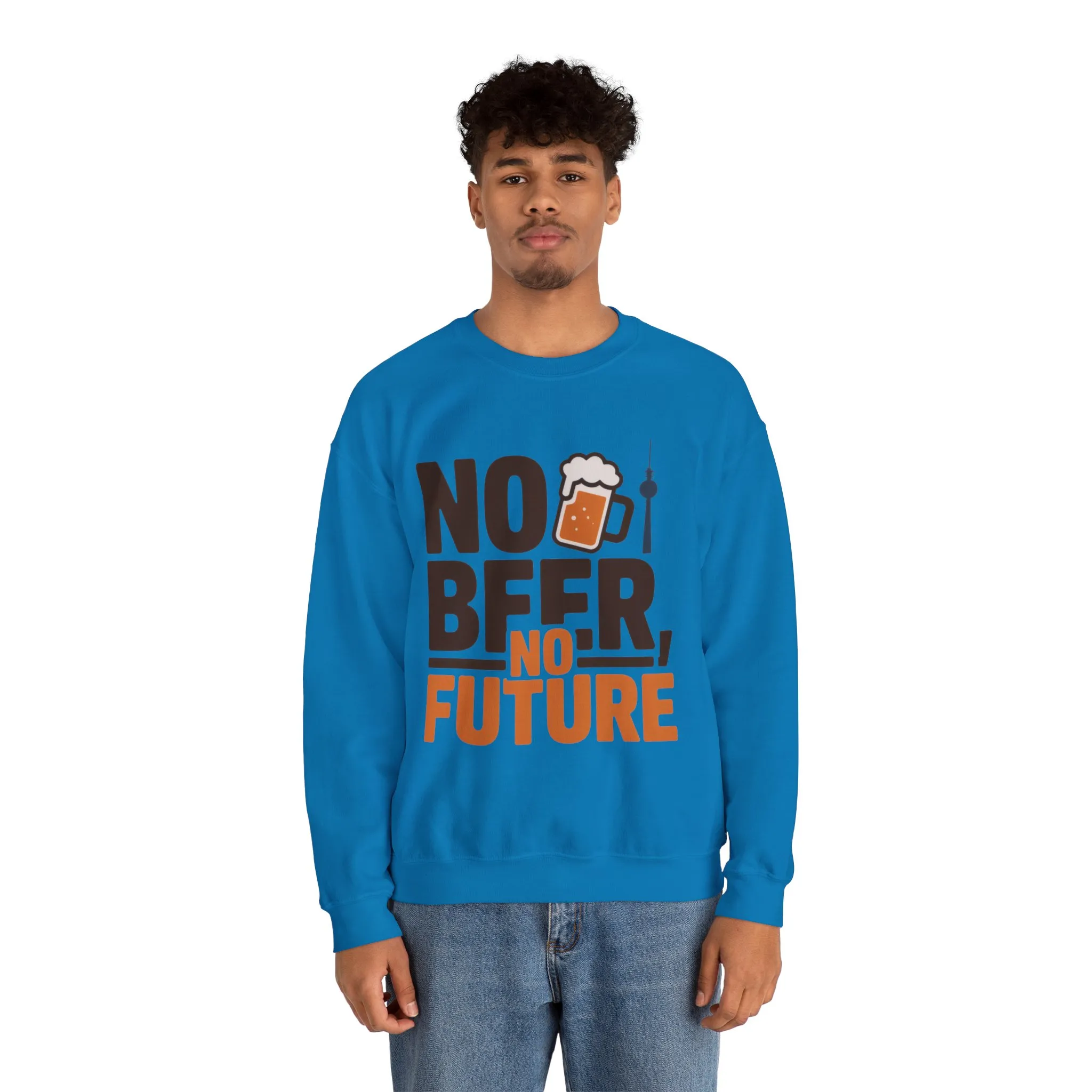 Mens Heavy Blend™ Crewneck Sweatshirt, No Beer No Future Funny Beer Mens Sweatshirt - Image 20