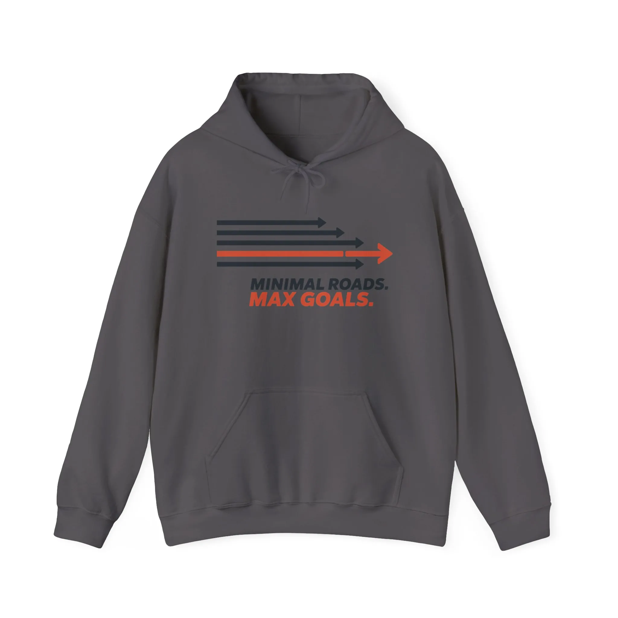 Mens Heavy Blend™ Hooded Sweatshirt, Minimal Roads Max Goals Motivational Mens Hoodie - Image 29