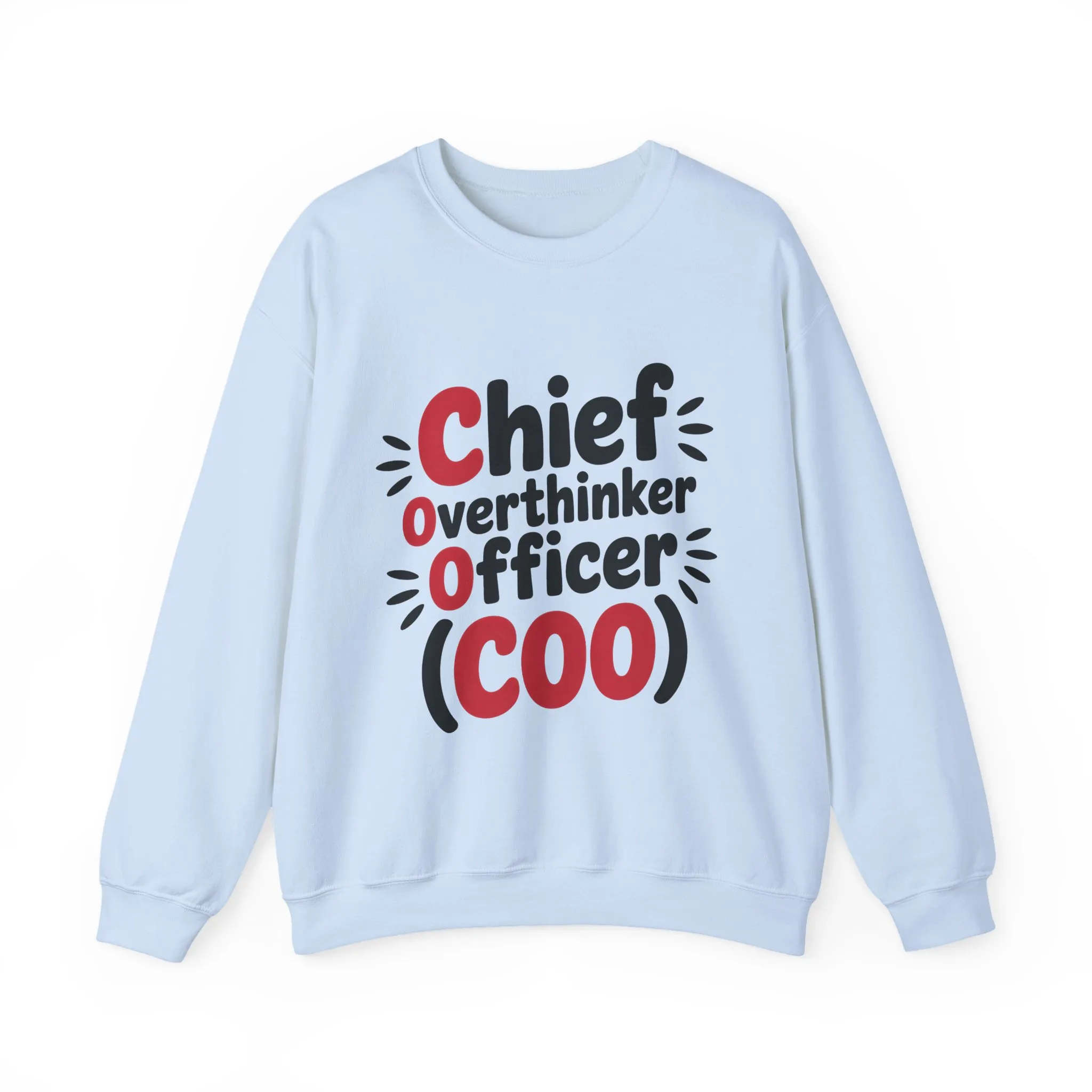 Chief Overthinker Officer Women's Sweatshirt, COO Funny Office Humor Graphic Pullover, Women's Heavy Blend™ Crewneck Sweatshirt - Image 32