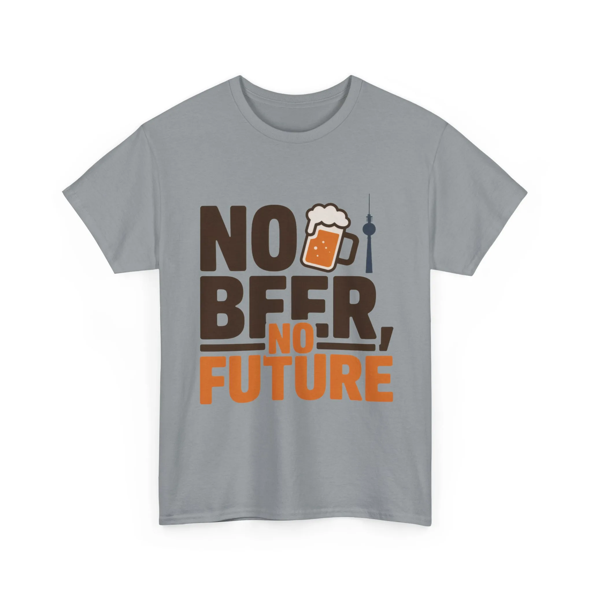 No Beer No Future Funny Beer Graphic Mens T-Shirt, Beer Tee, Beer Lover Tee - Image 2