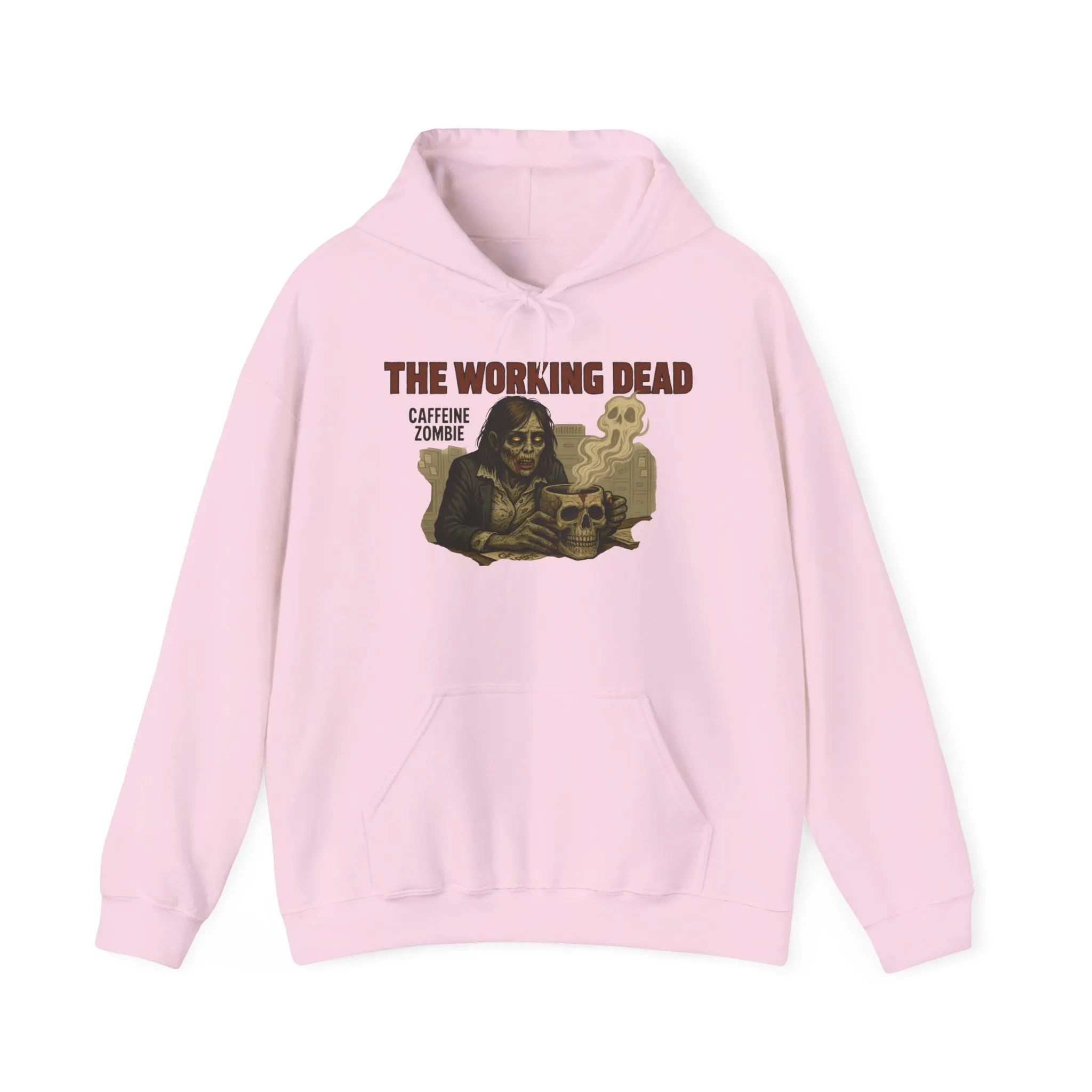 The Working Dead Women's Zombie Hoodie, Work Humor Hoodie, Halloween Work Top, Coffee Zombie Hoodie - Image 33
