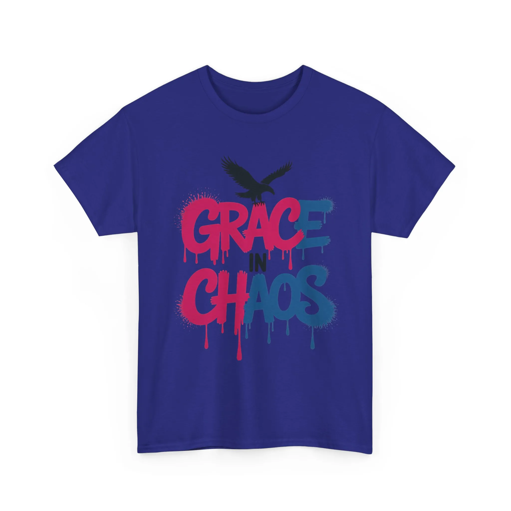 Women's Graffiti T-Shirt, Grace in Chaos Dripping Street Art Tee, Bold Urban Graphic Shirt - Image 19
