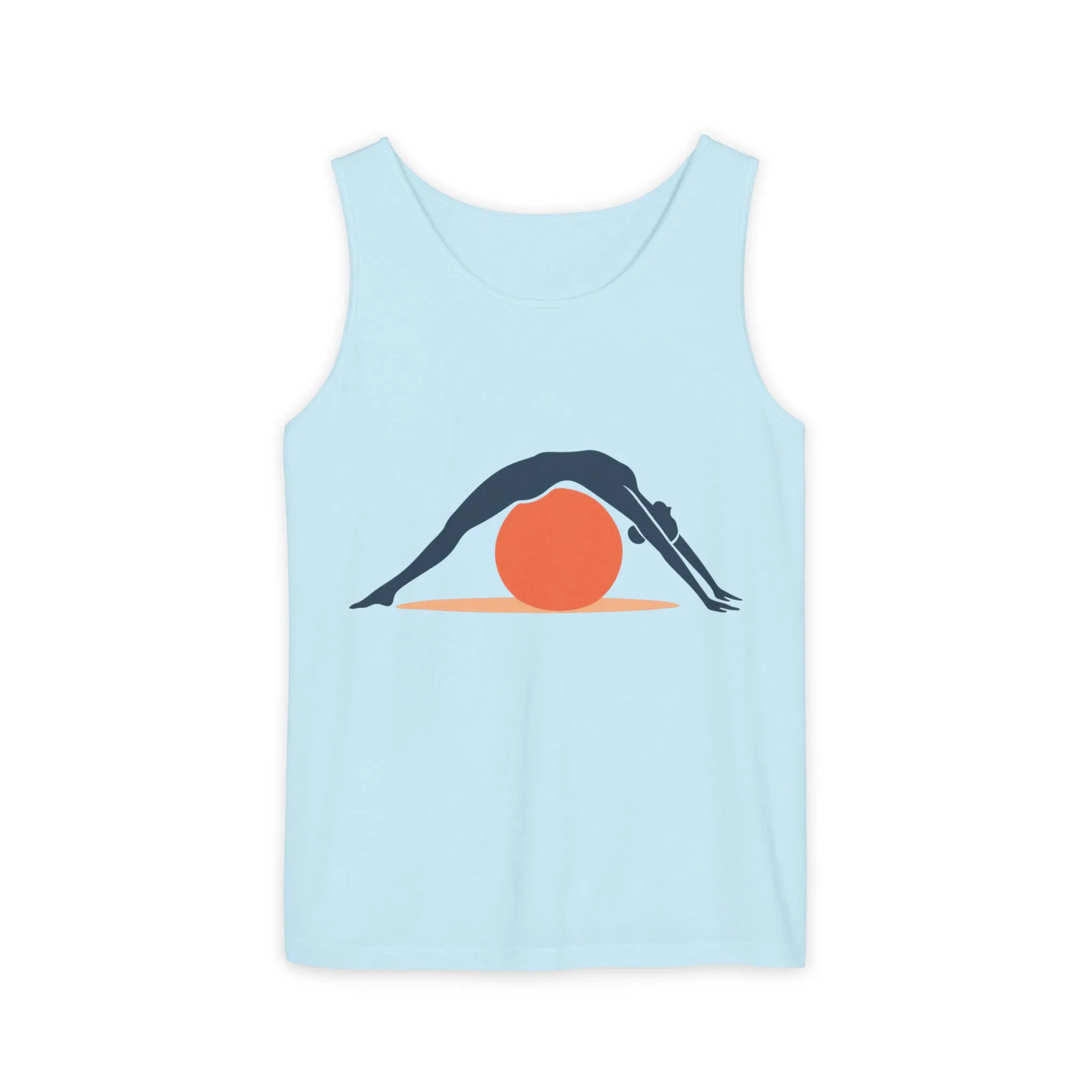 Womens Garment-Dyed Tank Top, Womens Pilates Tank Top, Yoga Fitness Graphic Top, Cute Workout Activewear Shirt - Image 13