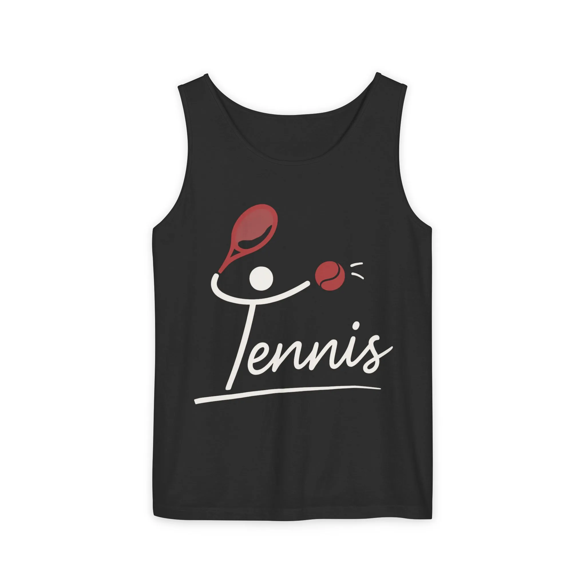 Womens Garment-Dyed Tank Top, Womens Tennis Tank Top, Cute Sports Graphic Top, Workout Gym Activewear Shirt - Image 11