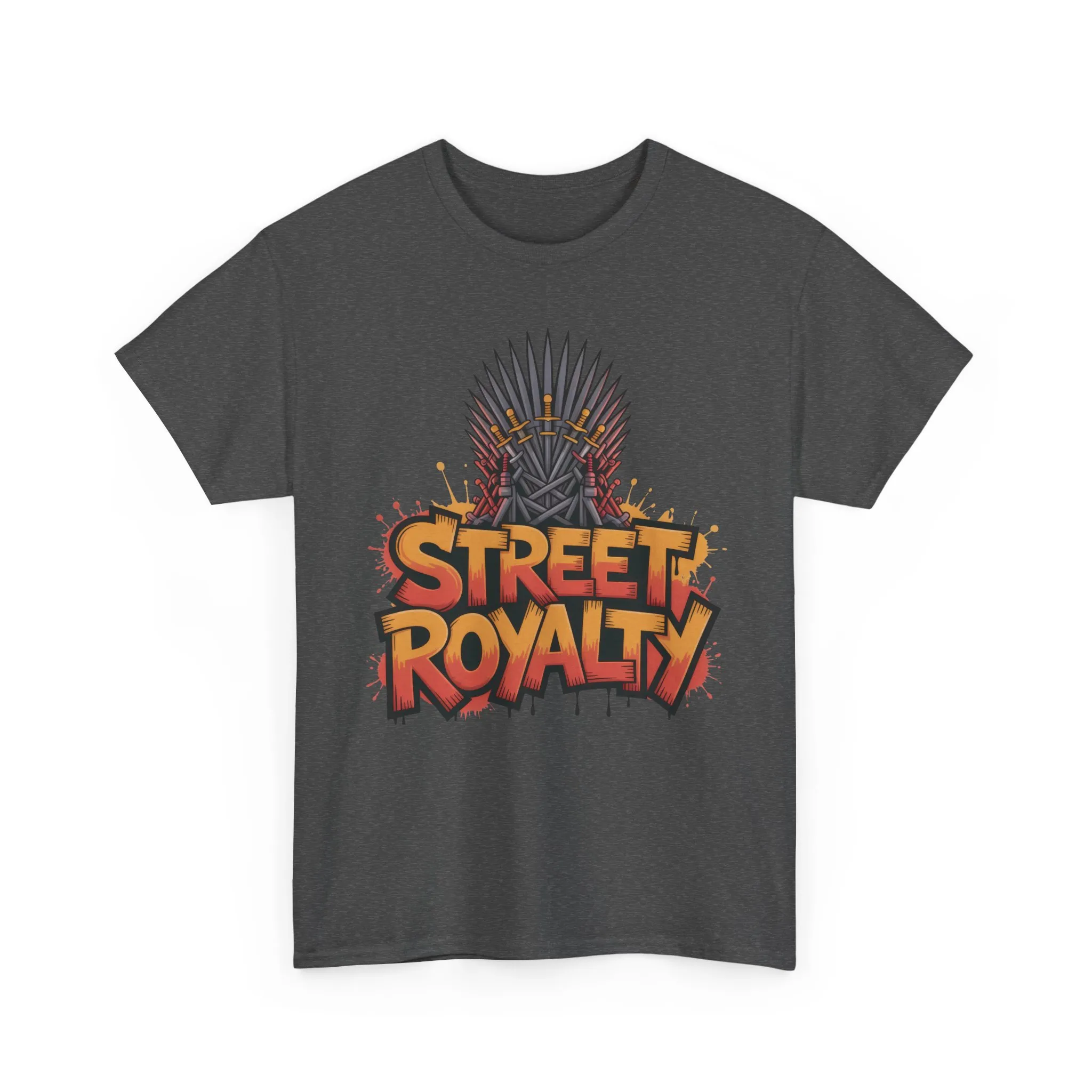 Street Royalty Men's T-Shirt, Graffiti Crown Graphic Tee, Urban Streetwear Top for Skaters and Hip Hop Style - Image 16