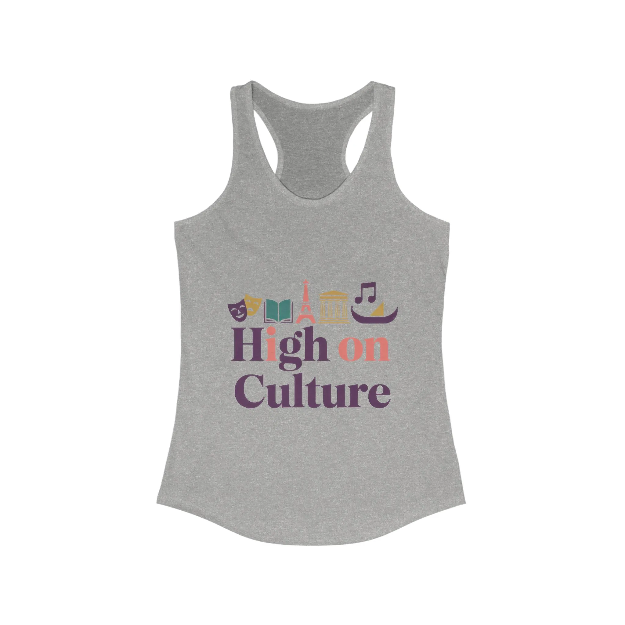 Women's Ideal Racerback Tank, High on Culture Womens Tank Top, Fun Feminine Artistic Shirt - Image 9