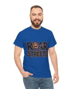 Roar on the Streets Lion Graphic Mens Urban T-Shirt, Lion Shirt, Street Vibe