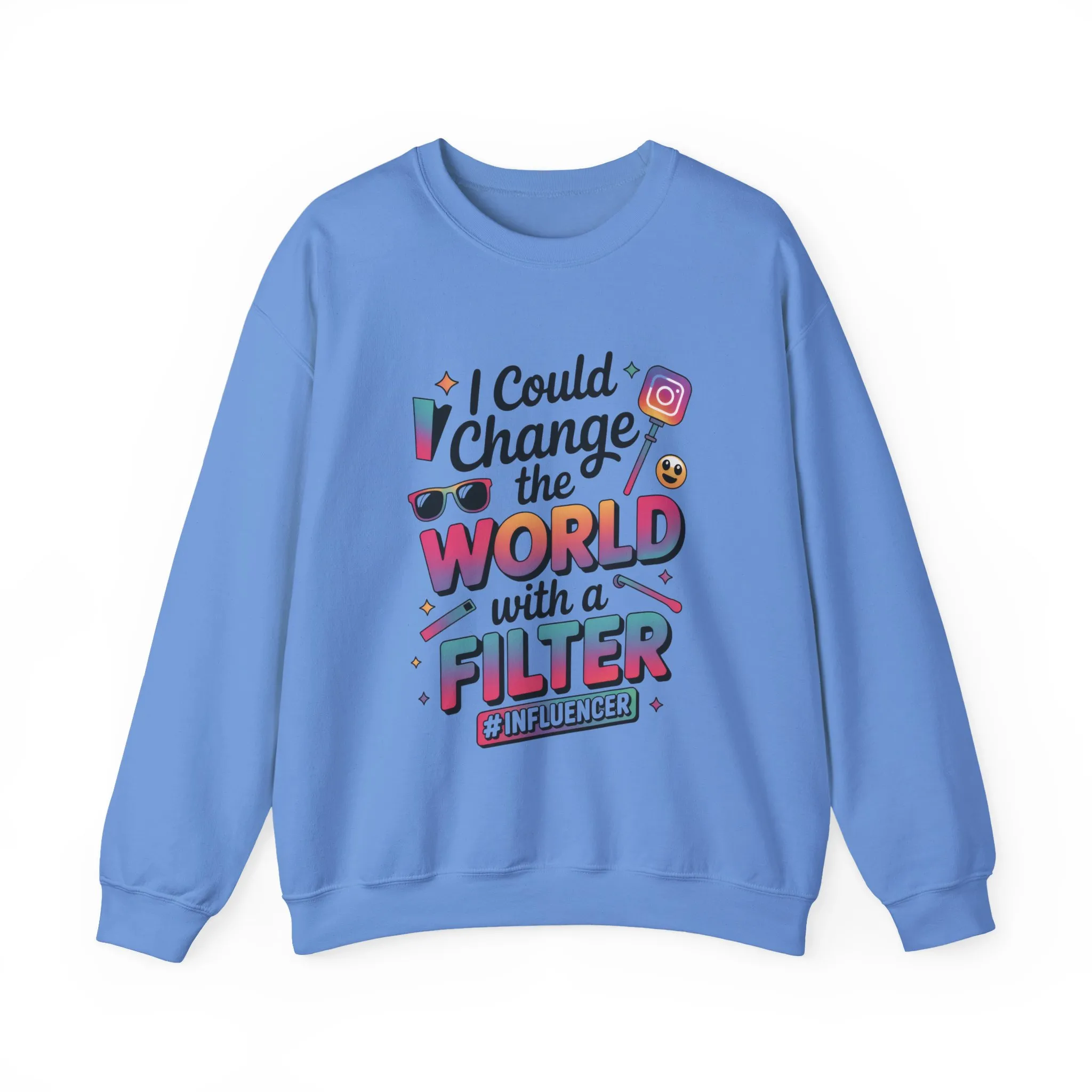 Womens Heavy Blend™ Crewneck Sweatshirt, Womens Influencer Sweatshirt, Funny Social Media Pullover, Cute Trendy Graphic Top - Image 13