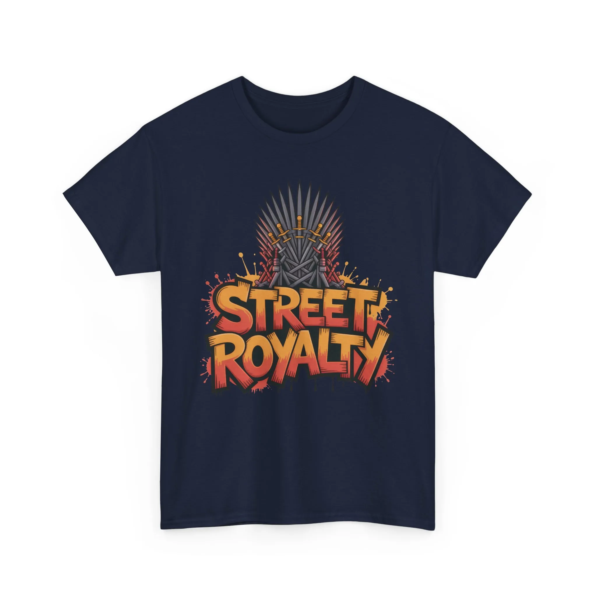 Street Royalty Men's T-Shirt, Graffiti Crown Graphic Tee, Urban Streetwear Top for Skaters and Hip Hop Style - Image 22