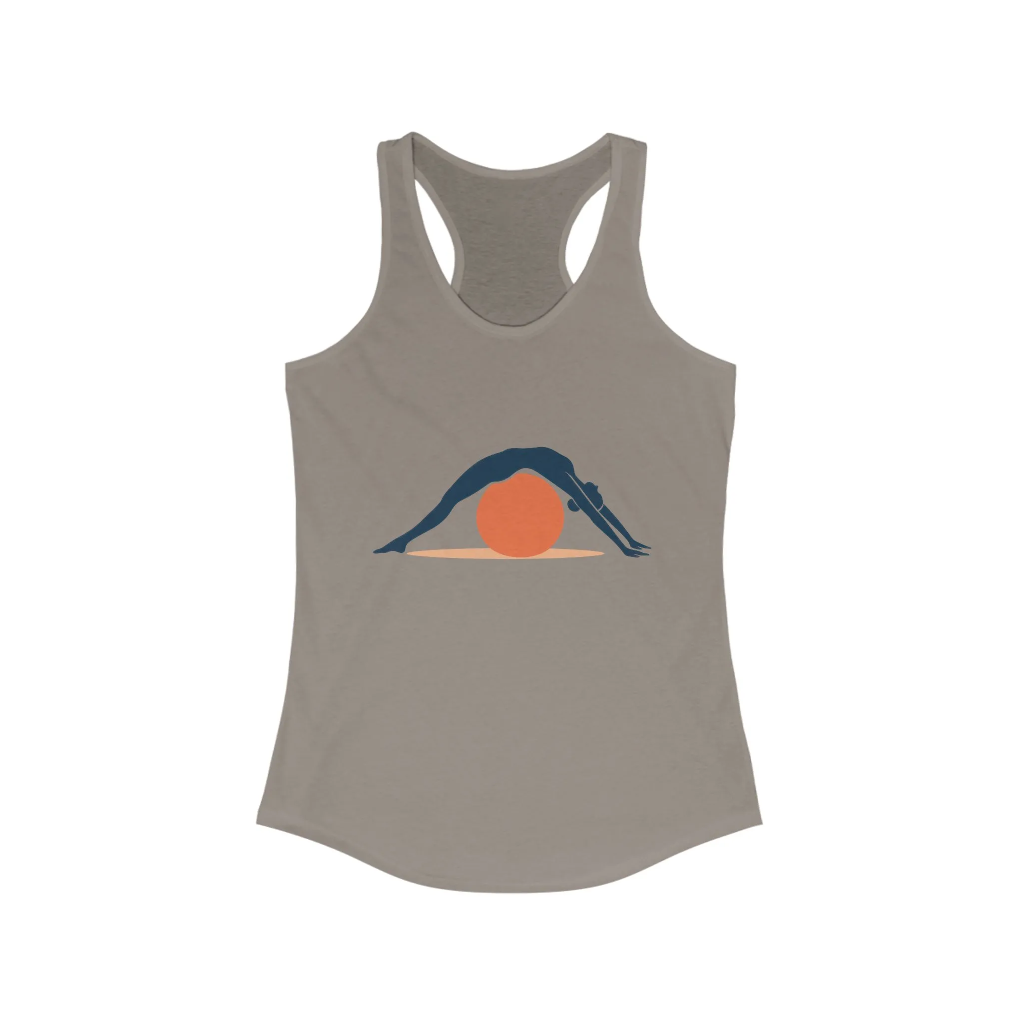 Women's Ideal Racerback Tank, Womens Pilates Tank Top, Yoga Fitness Graphic Top, Cute Workout Activewear Shirt - Image 5