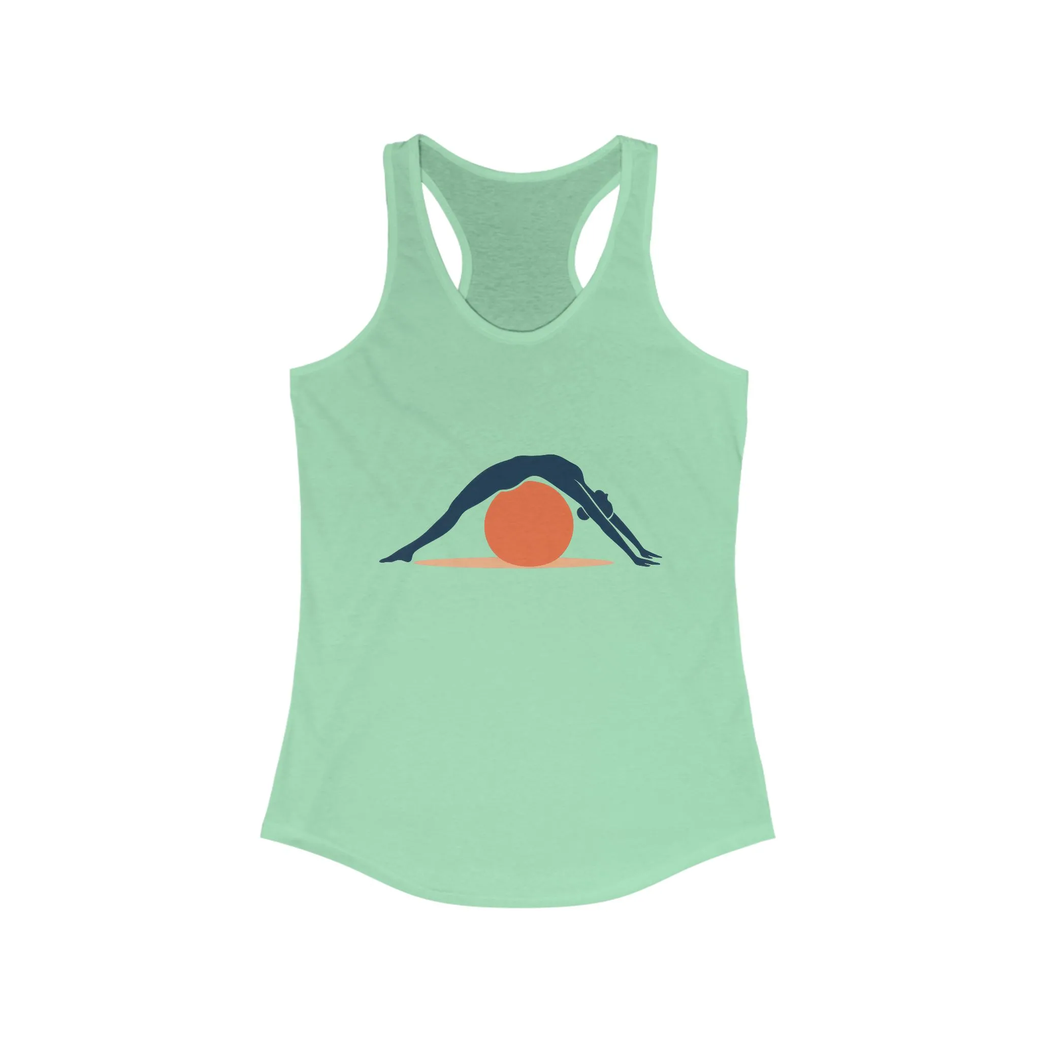 Women's Ideal Racerback Tank, Womens Pilates Tank Top, Yoga Fitness Graphic Top, Cute Workout Activewear Shirt - Image 7