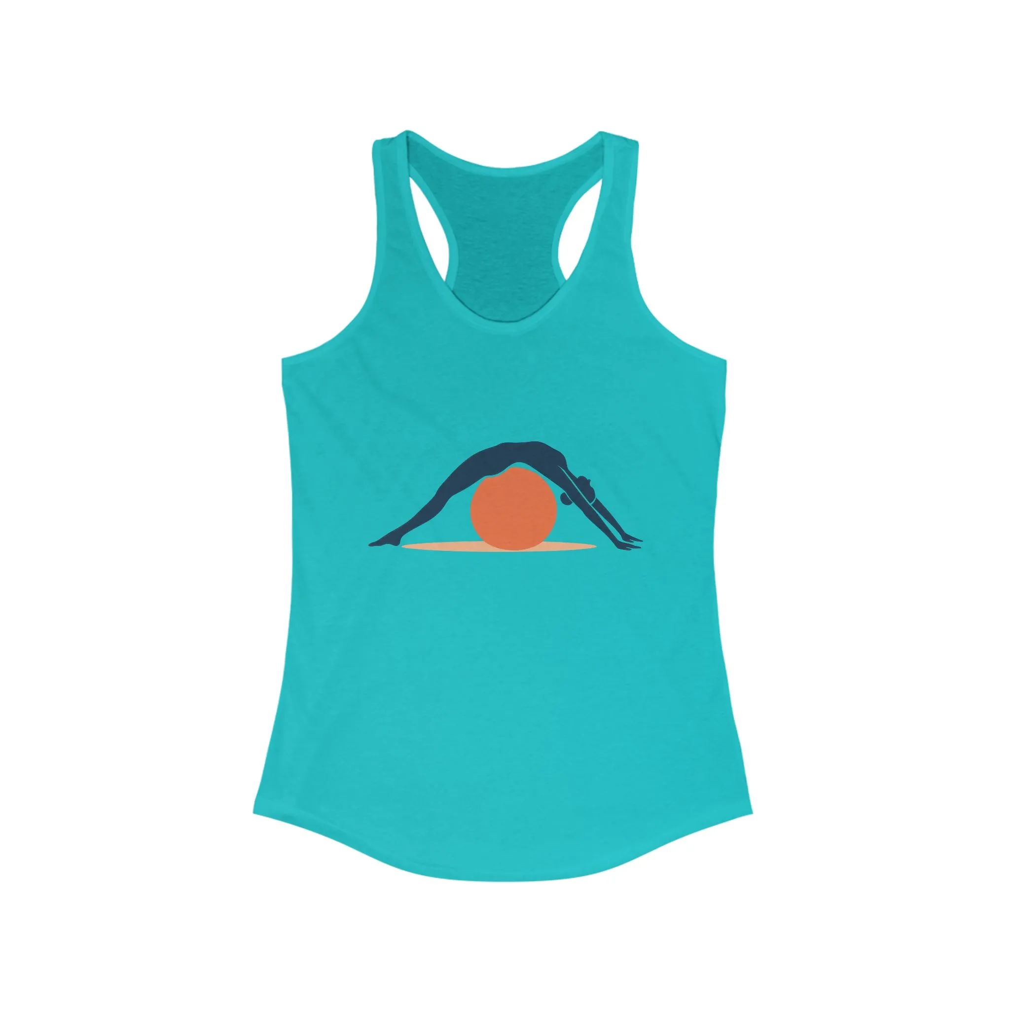 Women's Ideal Racerback Tank, Womens Pilates Tank Top, Yoga Fitness Graphic Top, Cute Workout Activewear Shirt - Image 9